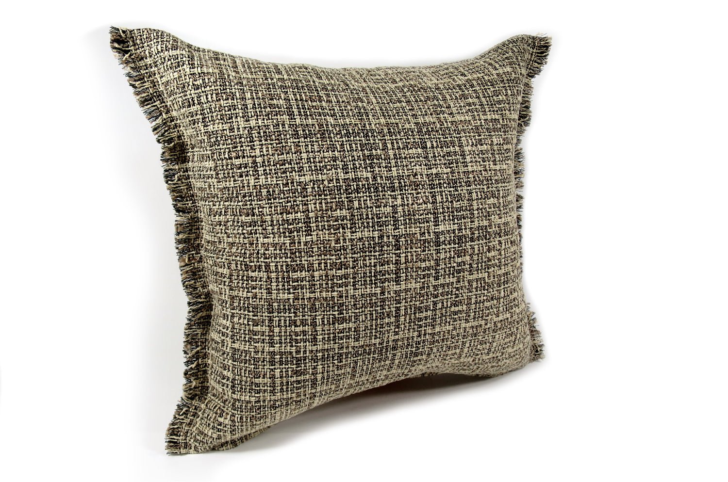 The Jacquard ジャカードフリンジクッションカバー ミックスベージュ 45×45cm - HOUSE OF JAPAN Shop