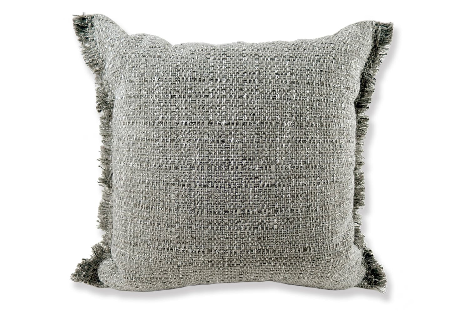 The Jacquard ジャカードフリンジクッションカバー グレー 45×45cm - HOUSE OF JAPAN Shop