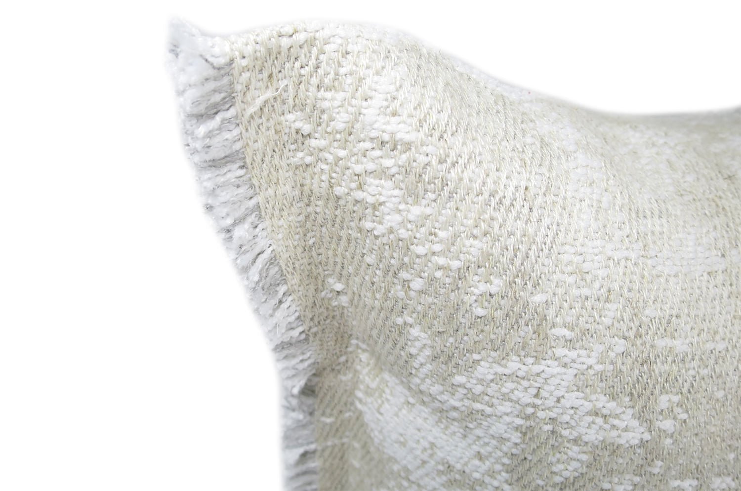 The Joinville イタリア製高級リネン混 フリンジクッション 50×30cm 中材付 - HOUSE OF JAPAN Shop