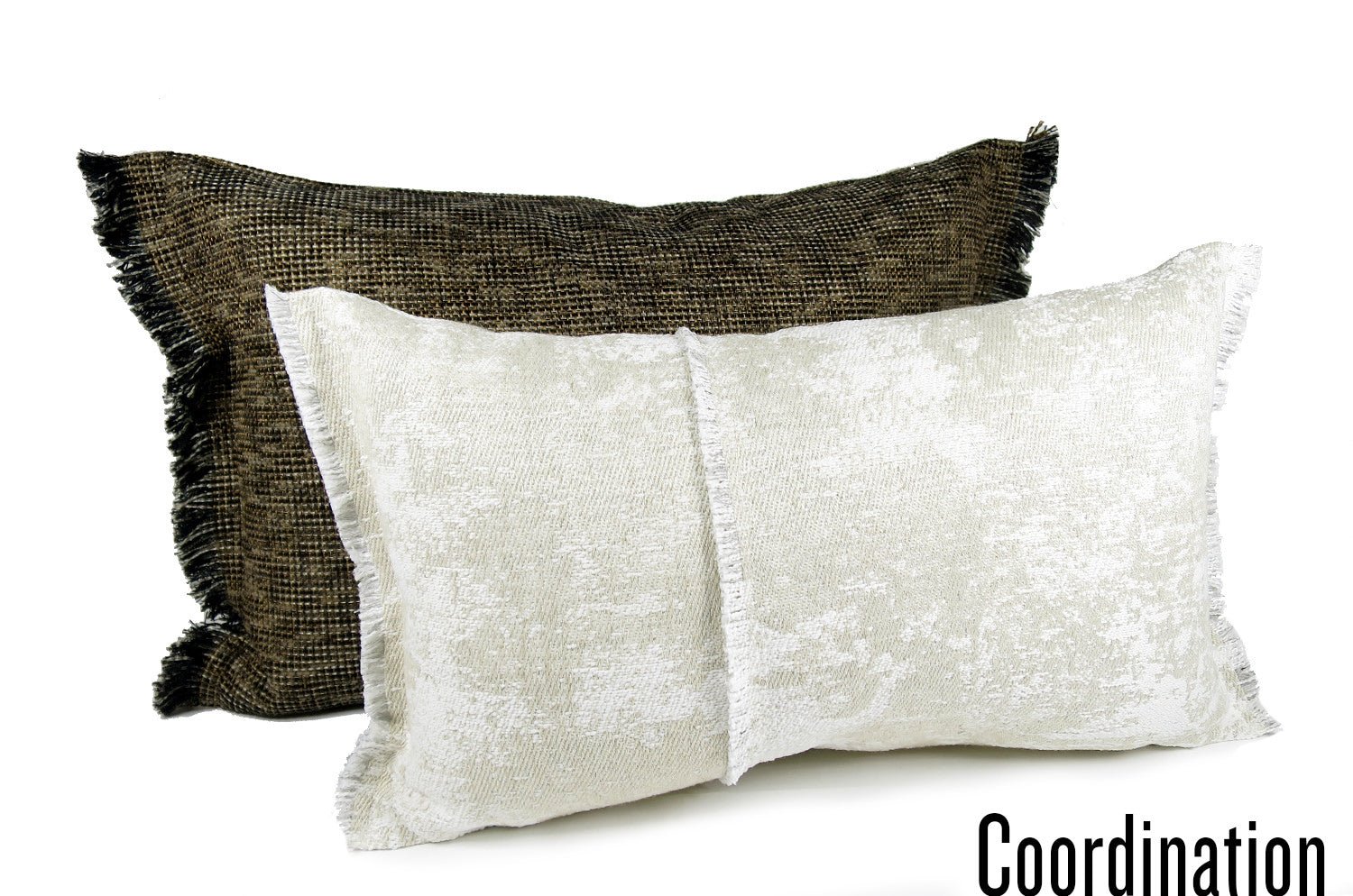 The Joinville イタリア製高級リネン混 フリンジクッション 50×30cm 中材付 - HOUSE OF JAPAN Shop