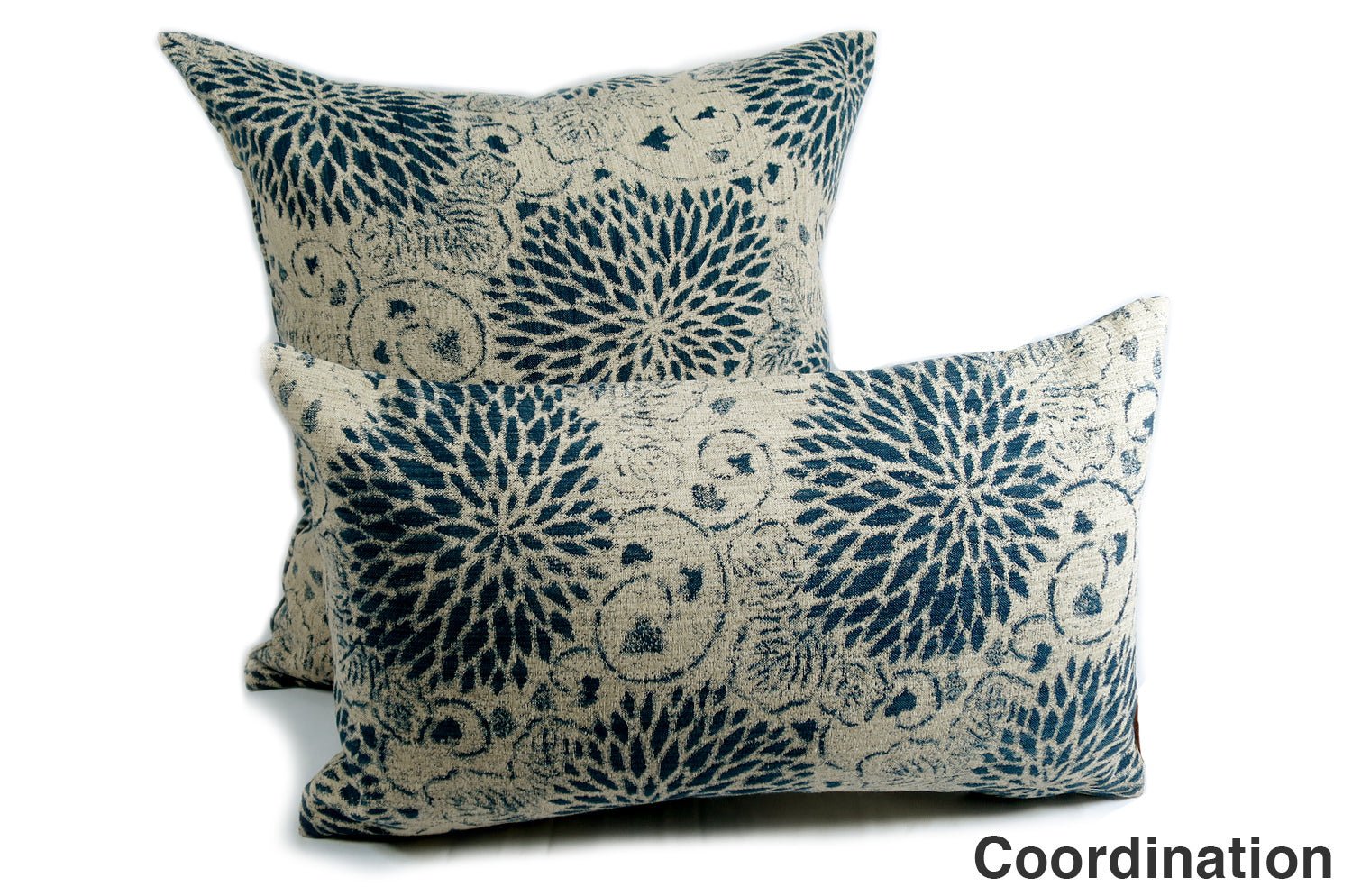 The KAIZU FLORAL - AGED PORCELAIN ラルフローレンファブリック クッションカバー 50×50cm - HOUSE OF JAPAN Shop