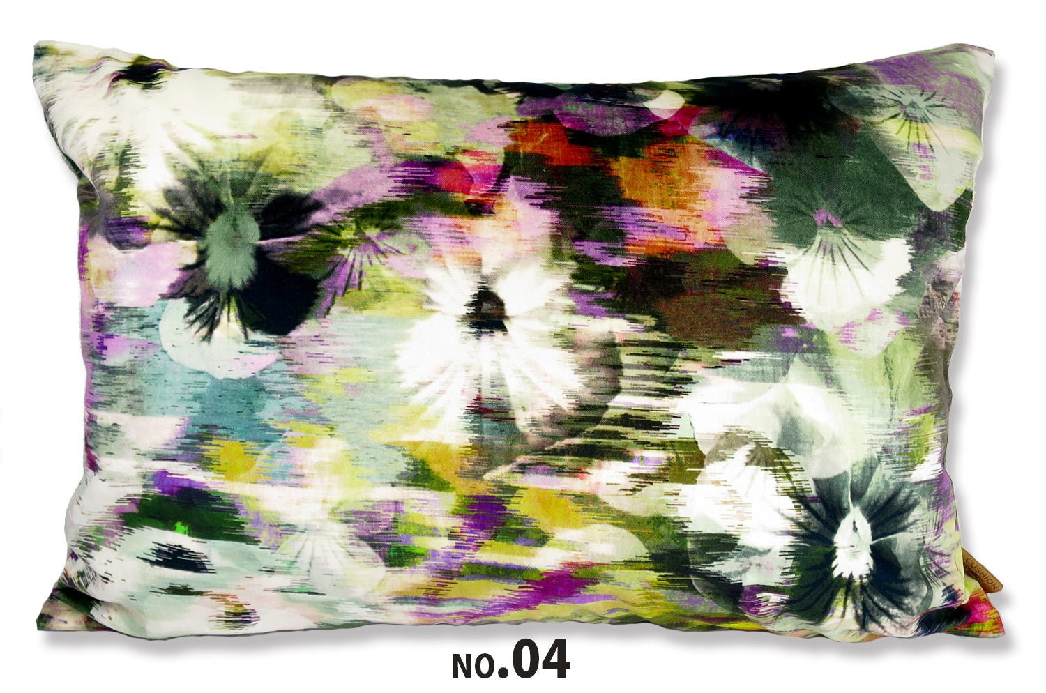 The Kansai Velvet Zinnia カンサイベルベット クッション (NO.04) 60×40cm 中材付 - HOUSE OF JAPAN Shop