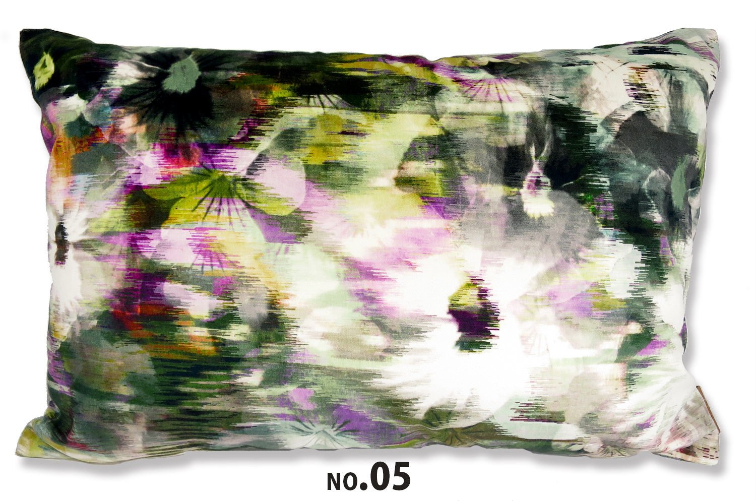 The Kansai Velvet Zinnia カンサイベルベット クッション (NO.05) 60×40cm 中材付 - HOUSE OF JAPAN Shop