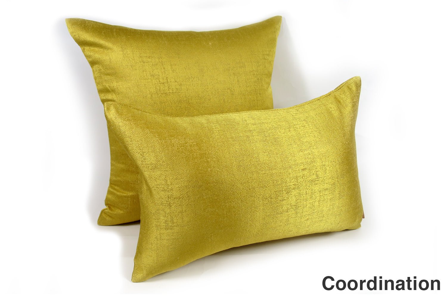 The KEY シャインクッションカバー (マスタード) 40×40cm - HOUSE OF JAPAN Shop