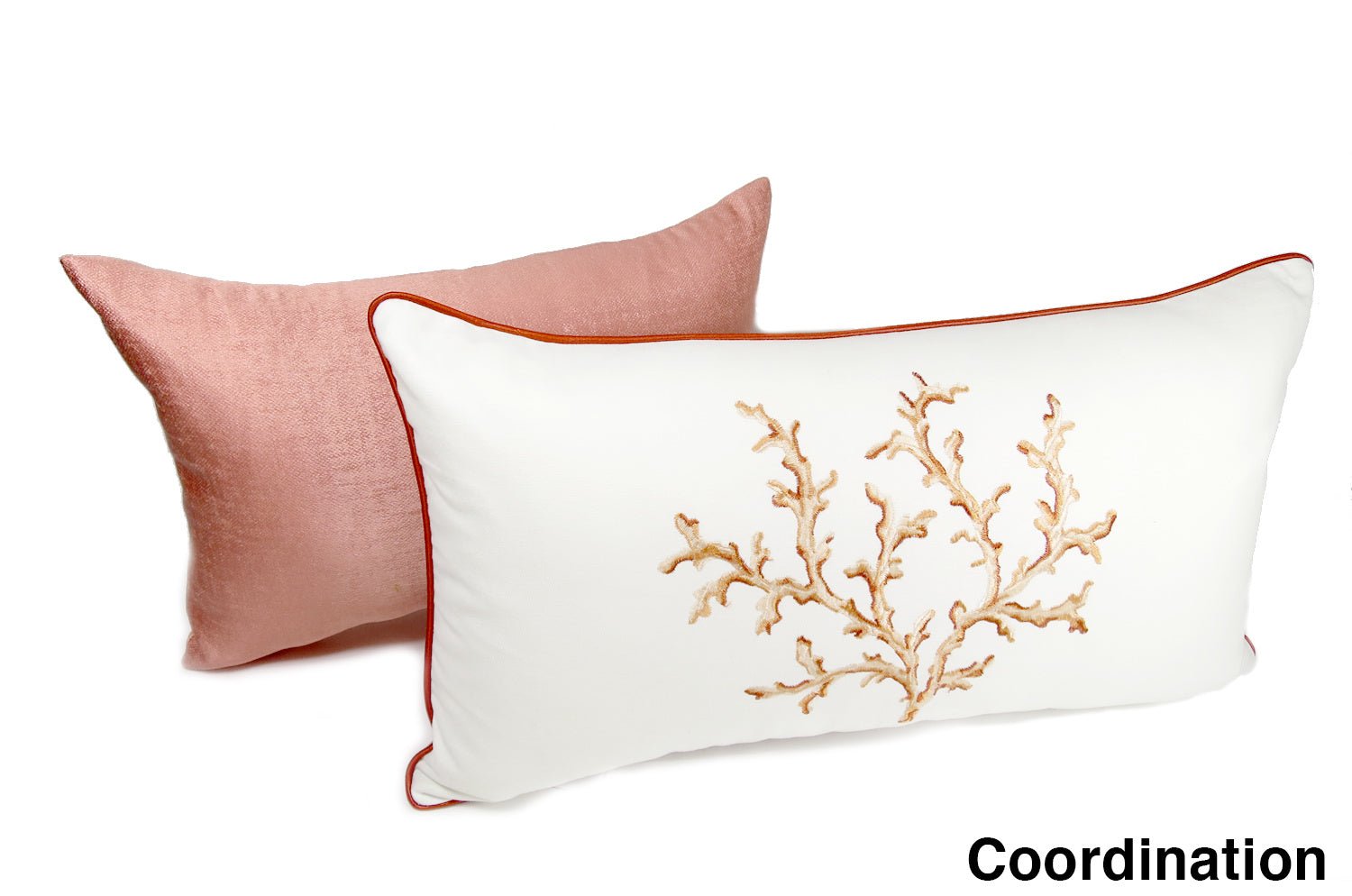 The KEY シャインクッション (コーラルピンク) 45×30cm 中材付 - HOUSE OF JAPAN Shop