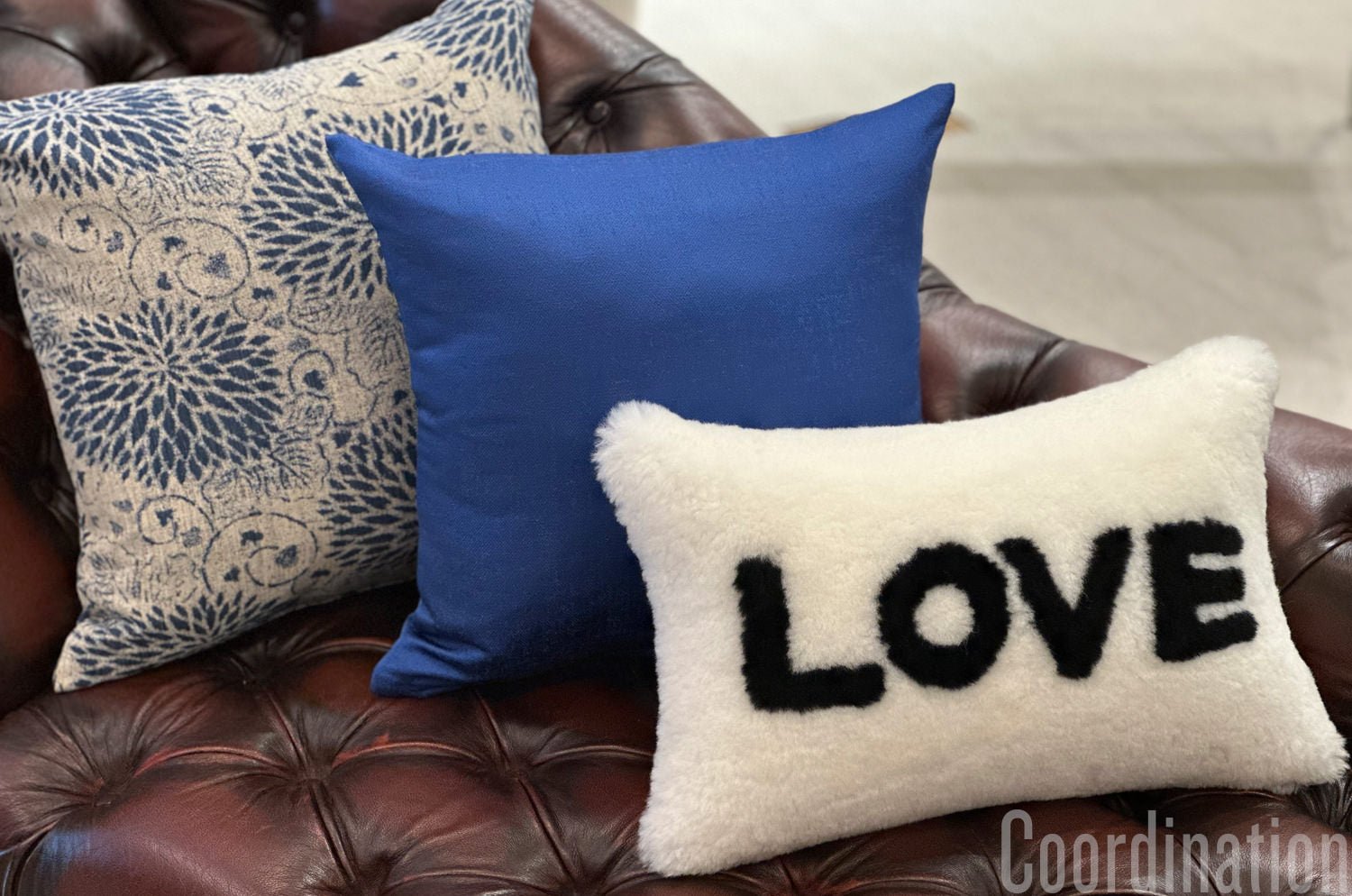 The KEY シャインクッションカバー (ディープスカイ) Deepsky 45×45cm - HOUSE OF JAPAN Shop