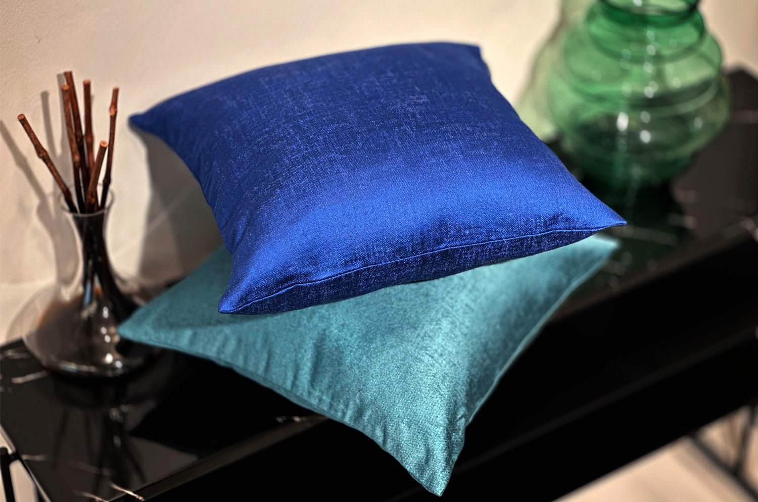 The KEY シャインクッションカバー (ディープスカイ) Deepsky 45×45cm - HOUSE OF JAPAN Shop