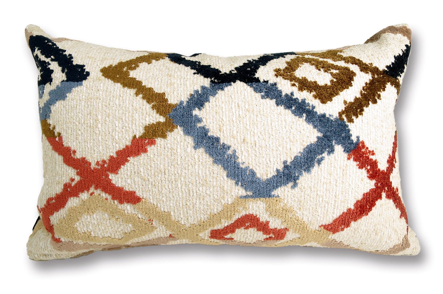 The KHEOPS ケオプス フレンチブークレ ダイヤモンド柄横長クッション 51×32cm 中材付 - HOUSE OF JAPAN Shop