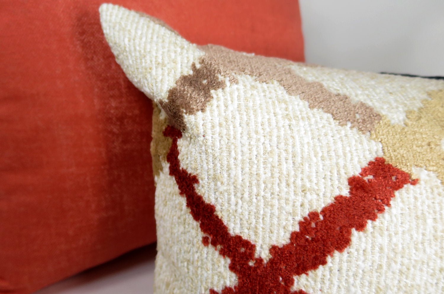 The KHEOPS ケオプス フレンチブークレ ダイヤモンド柄横長クッション 51×32cm 中材付 - HOUSE OF JAPAN Shop