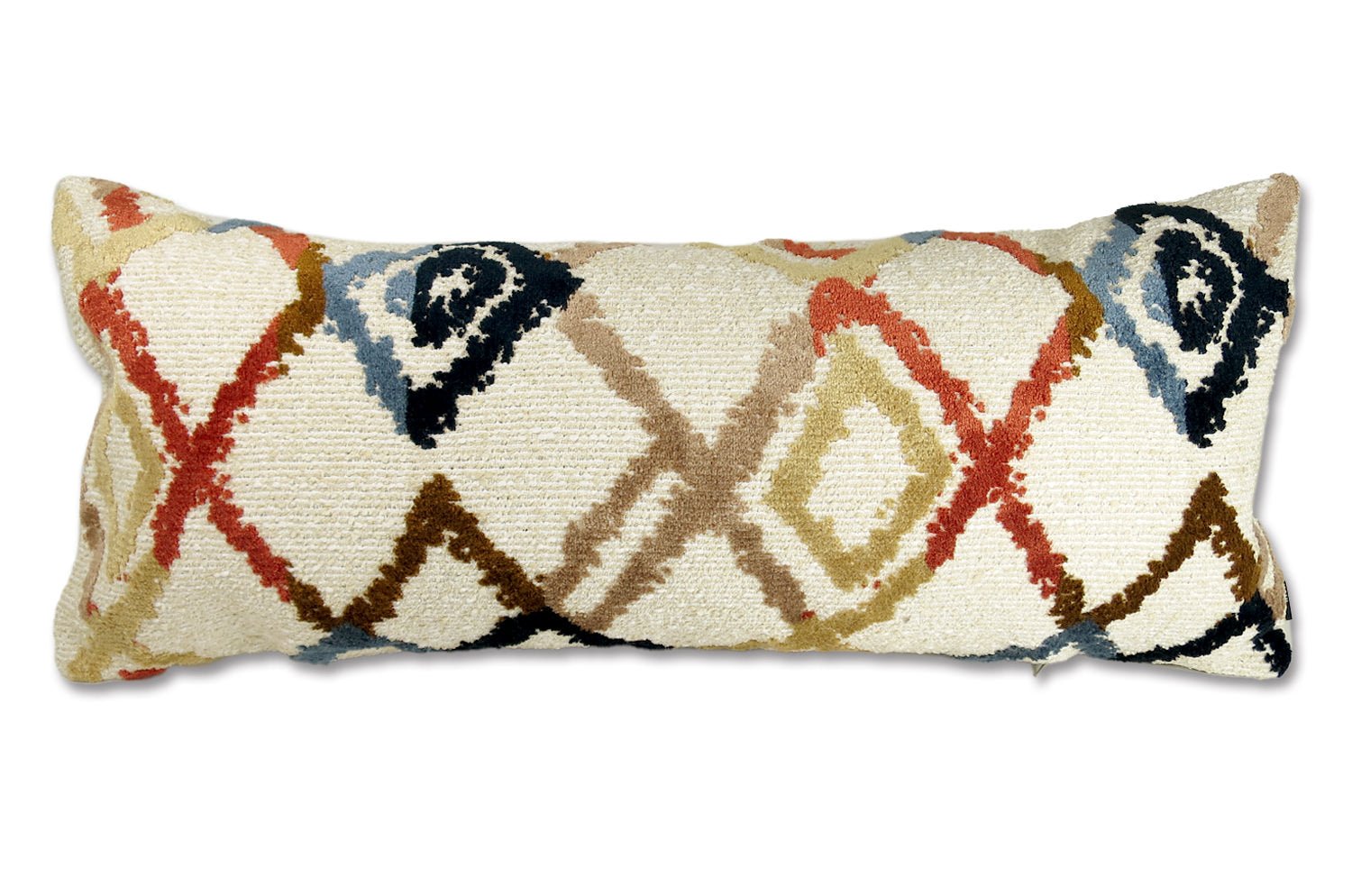 The KHEOPS ケオプス フレンチブークレ ダイヤモンド柄横長クッション 65×29cm 中材付 - HOUSE OF JAPAN Shop