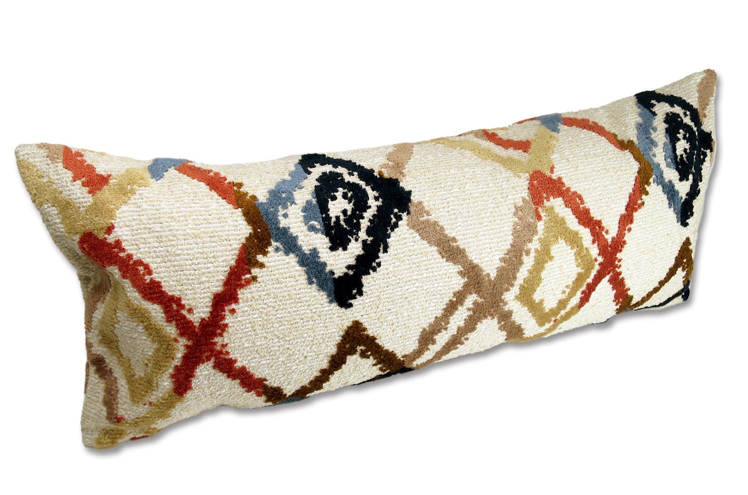 The KHEOPS ケオプス フレンチブークレ ダイヤモンド柄横長クッション 65×29cm 中材付 - HOUSE OF JAPAN Shop