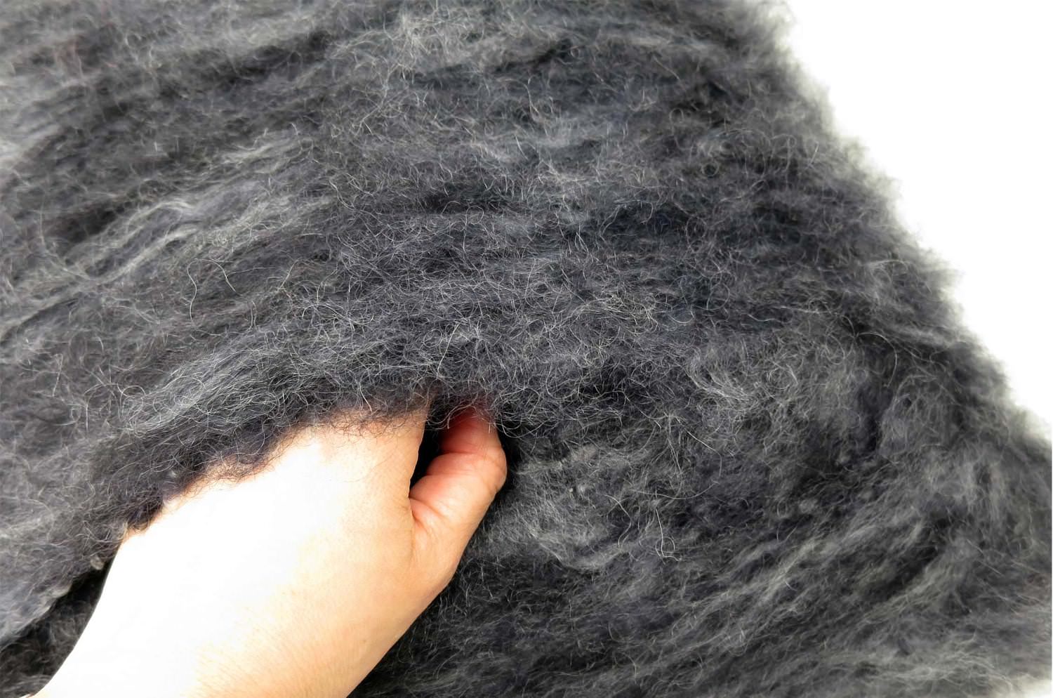 The Kid Mohair BALMUIRキッドモヘアクッションカバー ミックスグレー 50×50cm - HOUSE OF JAPAN Shop