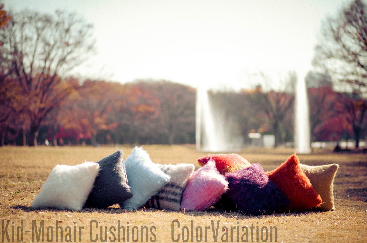 The Kid Mohair BALMUIRキッドモヘアクッションカバー ミルキーホワイト 50×50cm - HOUSE OF JAPAN Shop