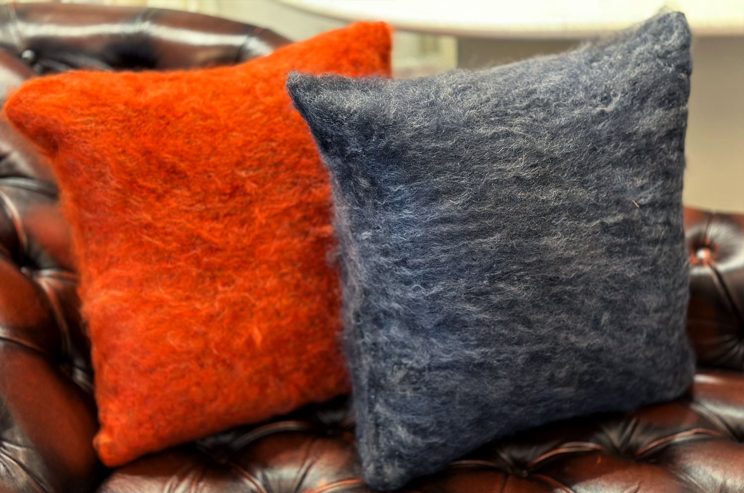 The Kid Mohair BALMUIRキッドモヘアクッションカバー ミックスグレー 50×50cm - HOUSE OF JAPAN Shop