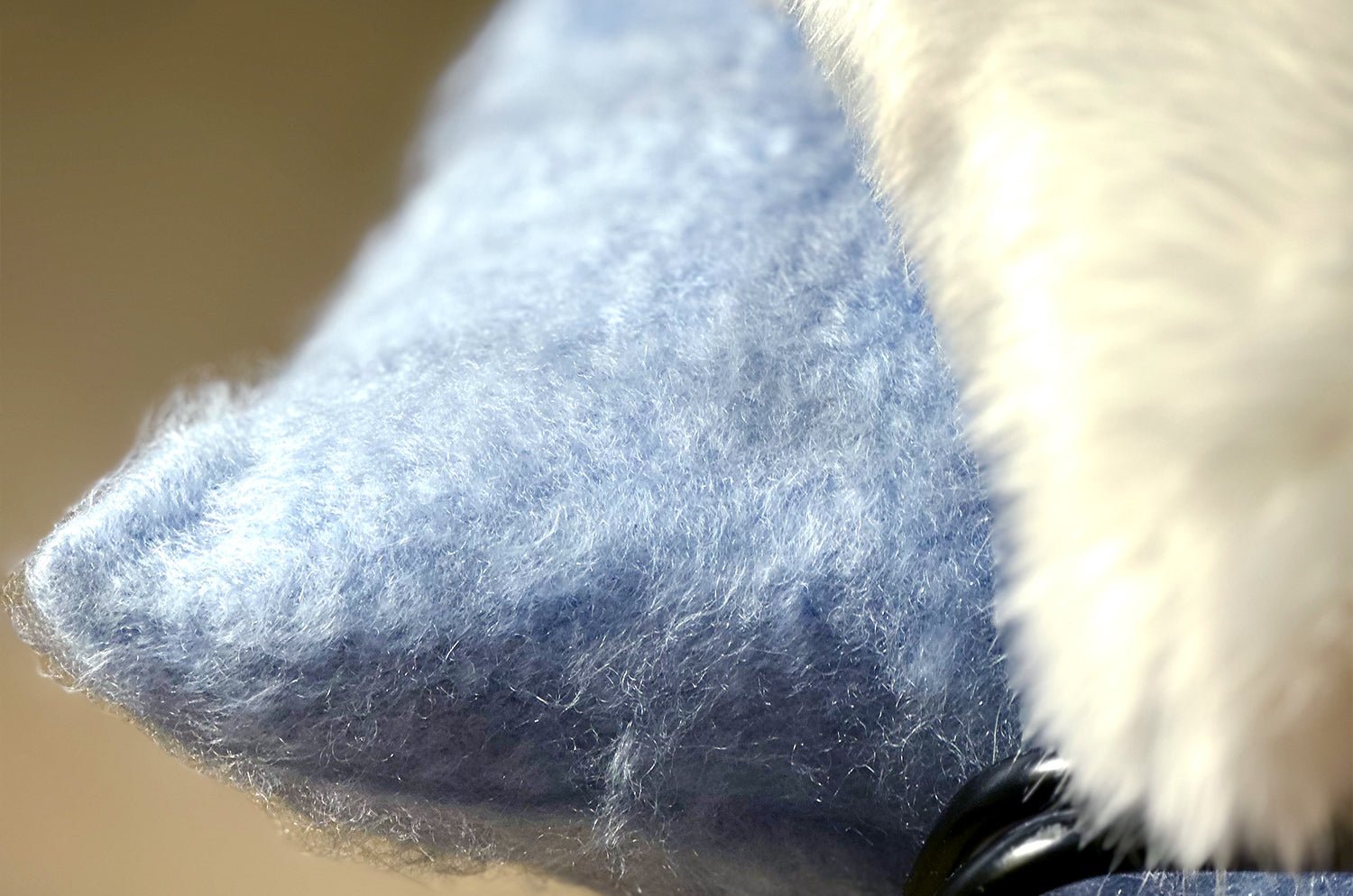 The Kid Mohair BALMUIR キッドモヘア クッションカバー ブルー 50×50cm - HOUSE OF JAPAN Shop