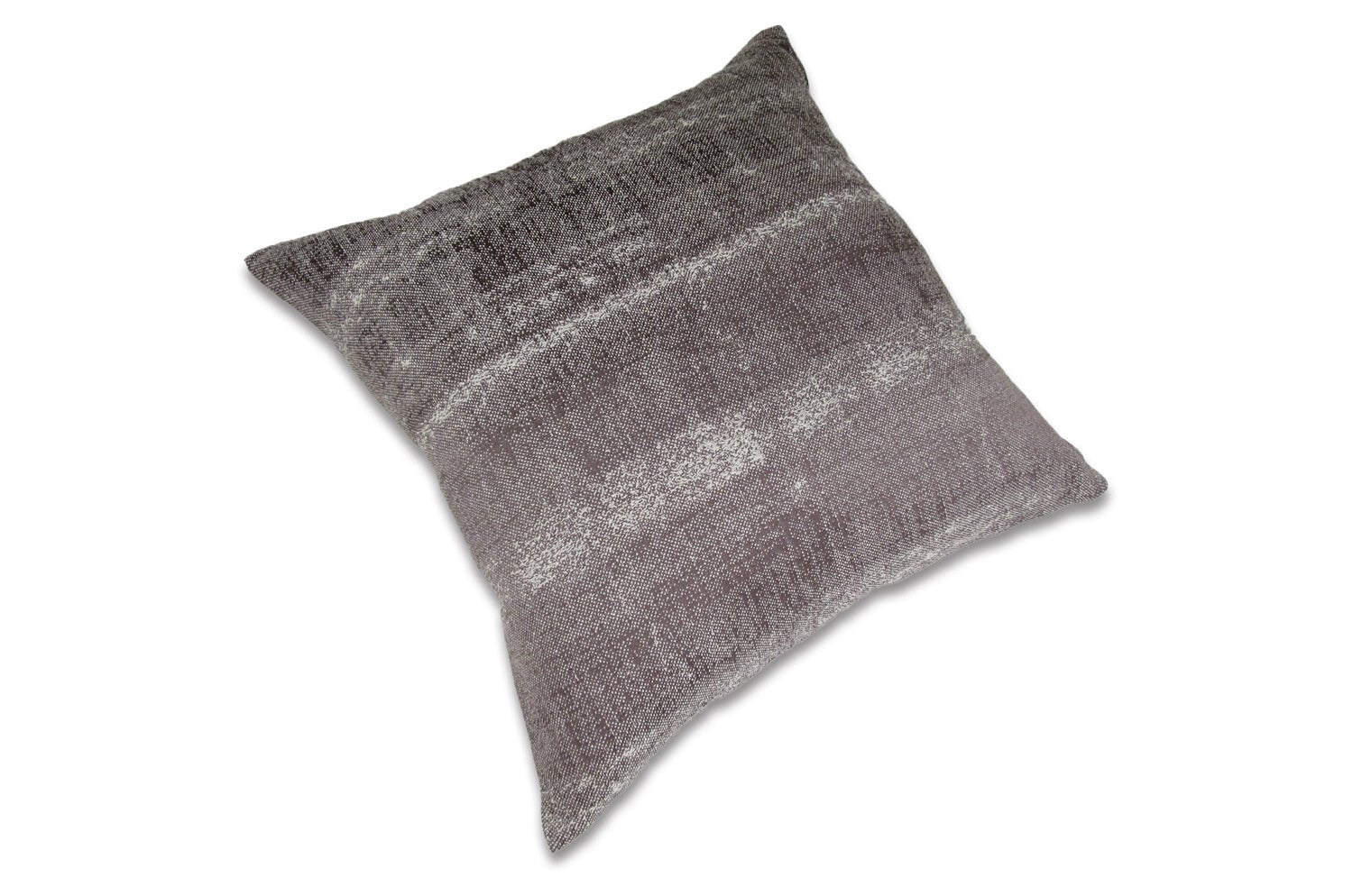 The KIM スモーキーストライプ クッションカバー (チャコールシルバー) 40×40cm - HOUSE OF JAPAN Shop