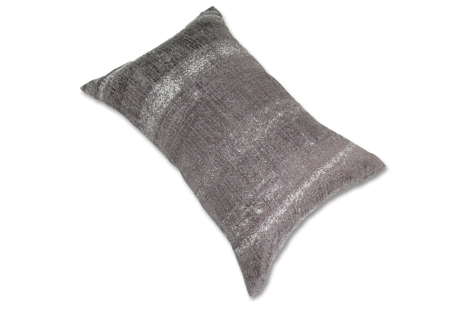 The KIM スモーキーストライプ クッション (チャコールシルバー) 45×30cm 中材付 - HOUSE OF JAPAN Shop