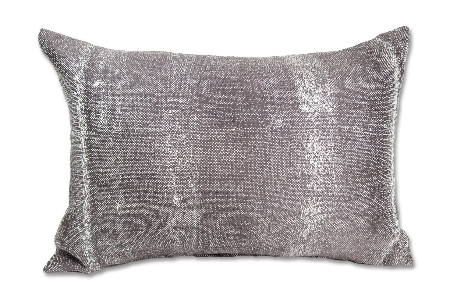 The KIM スモーキーストライプ クッション (チャコールシルバー) 45×30cm 中材付 - HOUSE OF JAPAN Shop