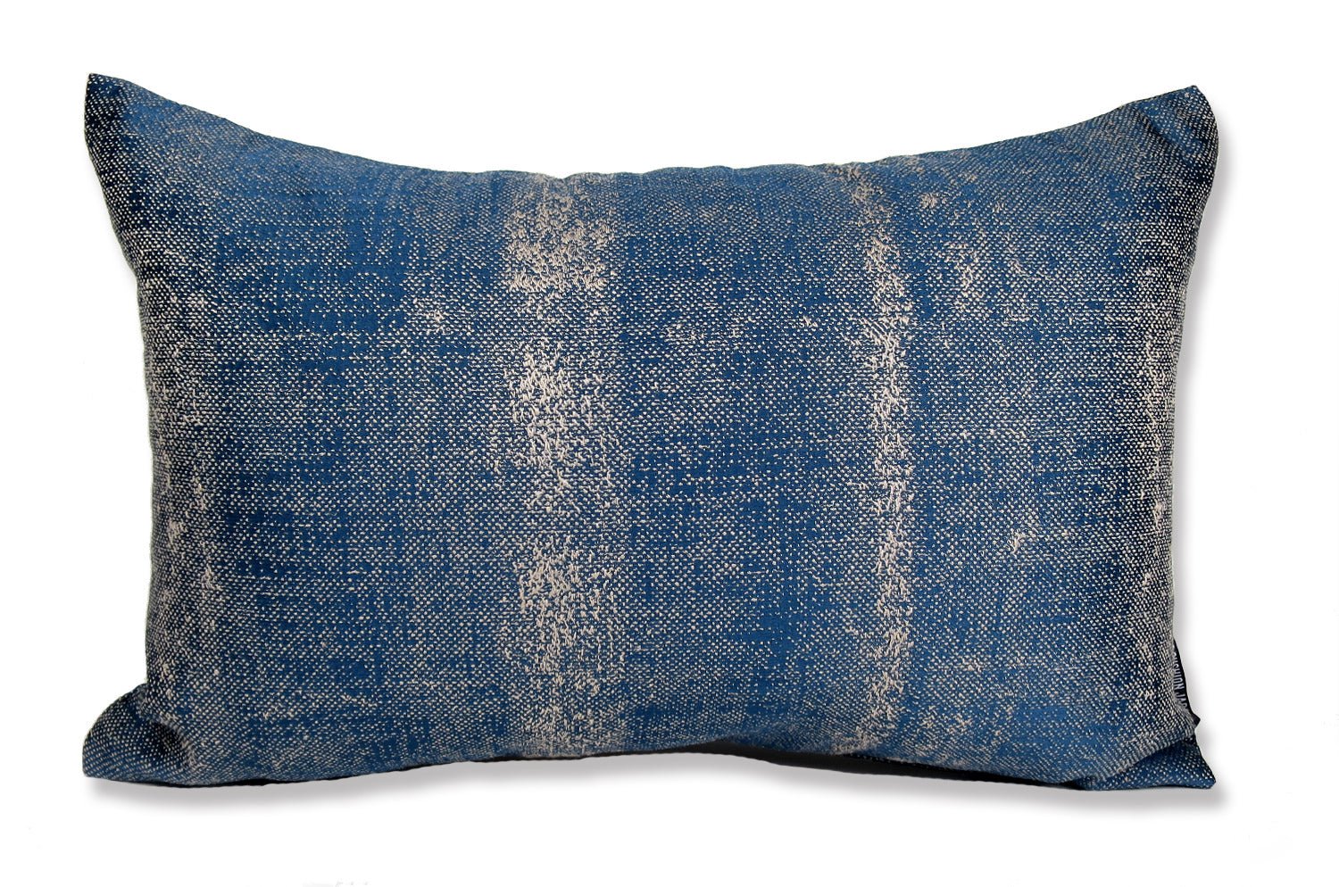 The KIM スモーキーストライプ クッション (マジョルカブルー) 45×30cm 中材付 - HOUSE OF JAPAN Shop