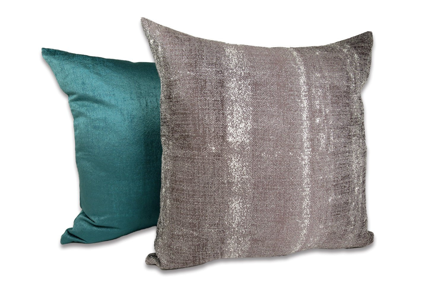 The KIM スモーキーストライプ クッションカバー (チャコールシルバー) 45×45cm - HOUSE OF JAPAN Shop