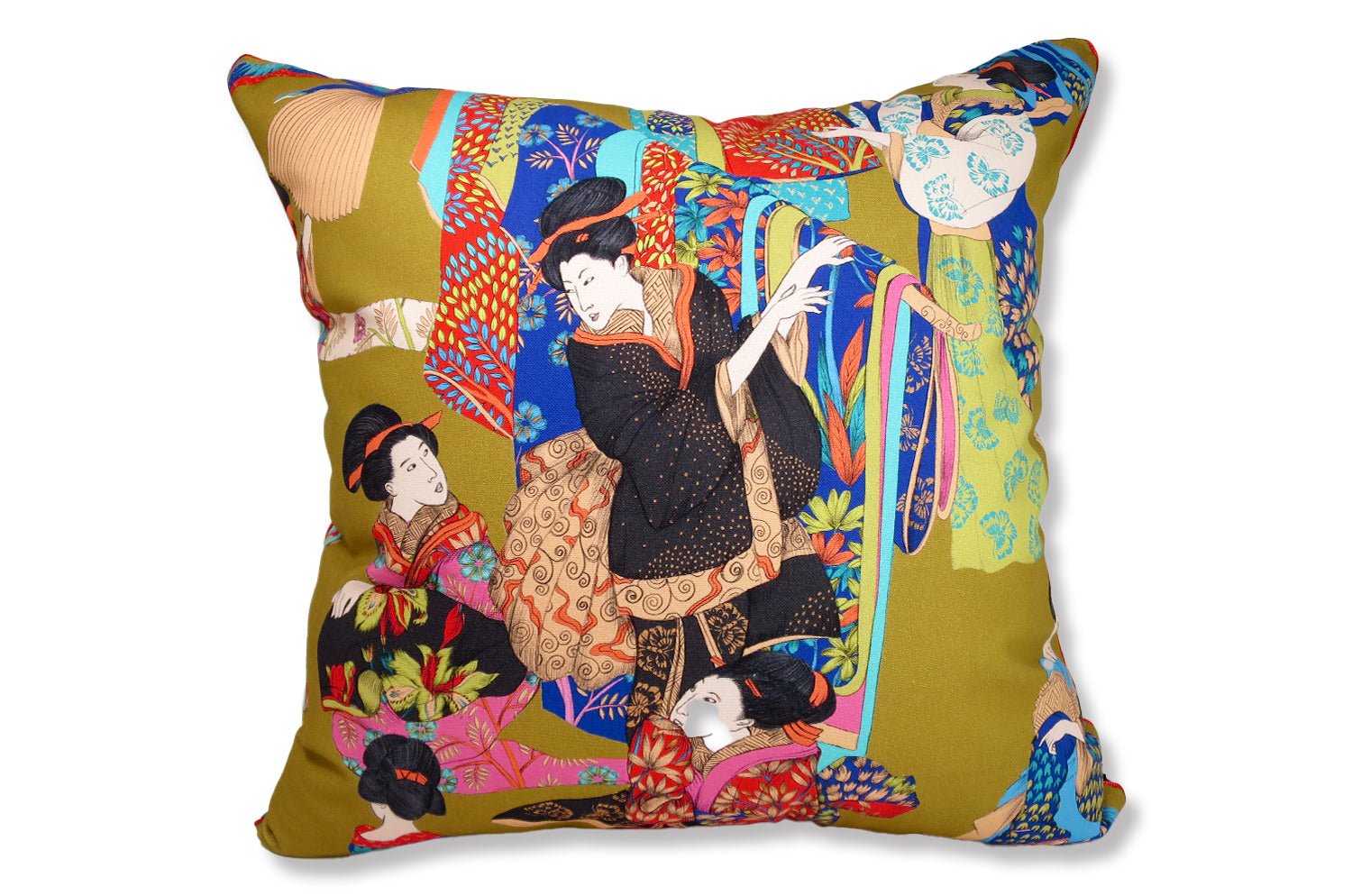 The KIMONO フレンンチコットン キモノ ビッグ クッション 60×60cm 中材付 - HOUSE OF JAPAN Shop