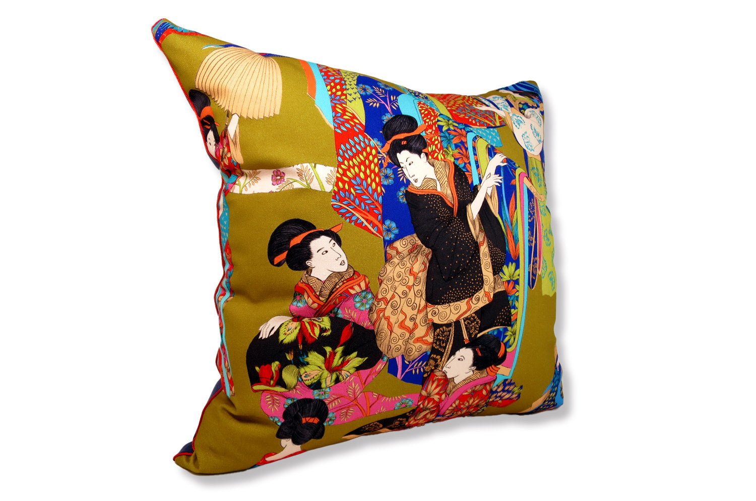 The KIMONO フレンンチコットン キモノ ビッグ クッション 60×60cm 中材付 - HOUSE OF JAPAN Shop