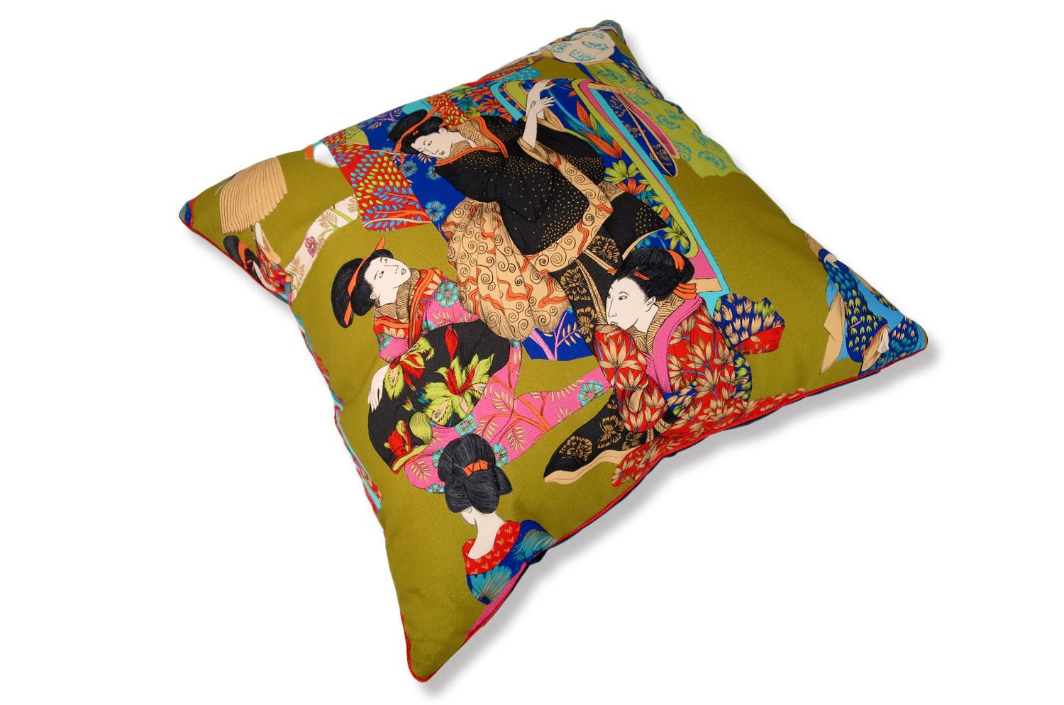 The KIMONO フレンンチコットン キモノ ビッグ クッション 60×60cm 中材付 - HOUSE OF JAPAN Shop