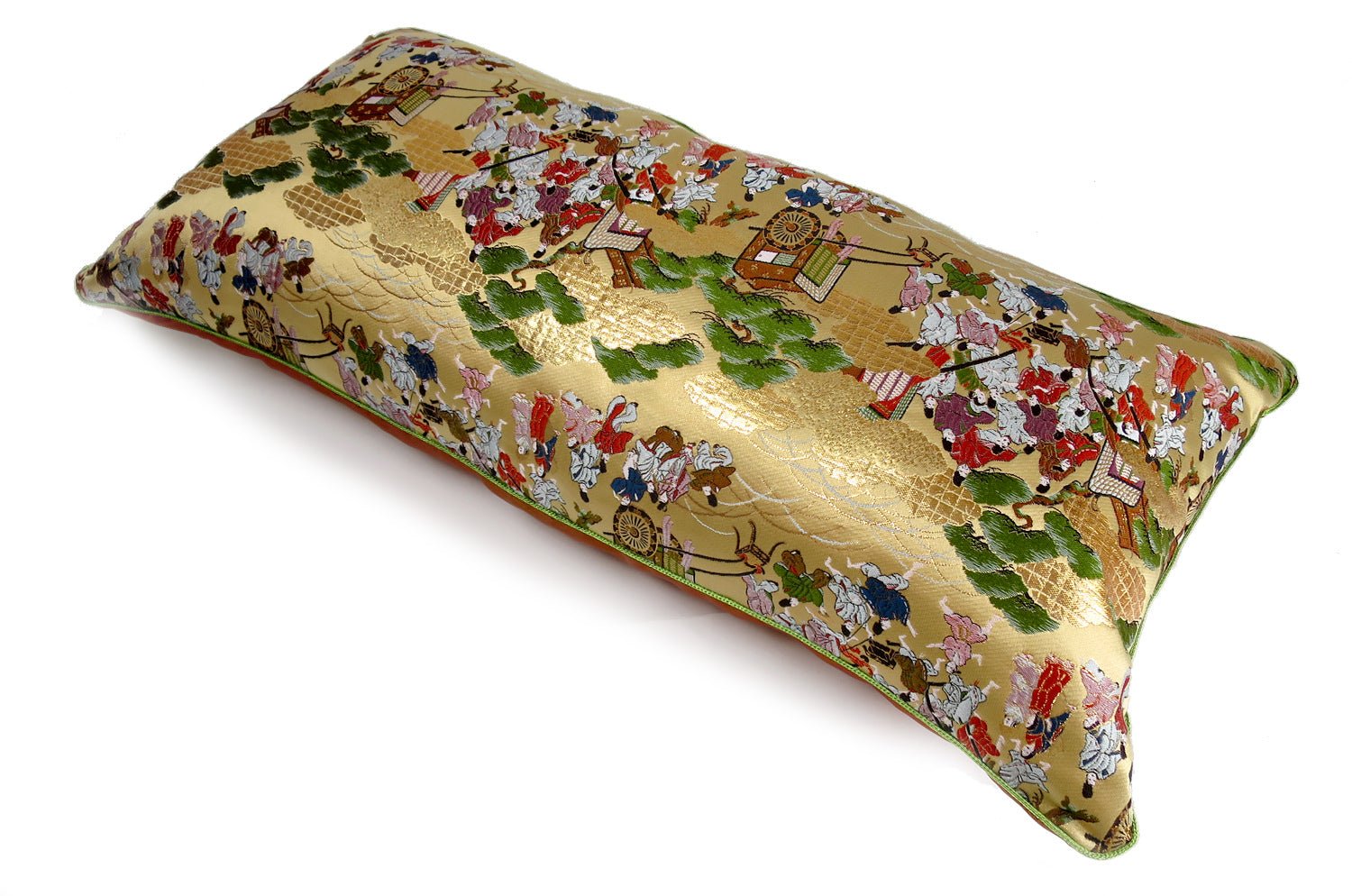 The Kyoto GOSHOGURUMA 平安御所車 西陣織クッション 60×30cm 中材付 - HOUSE OF JAPAN Shop