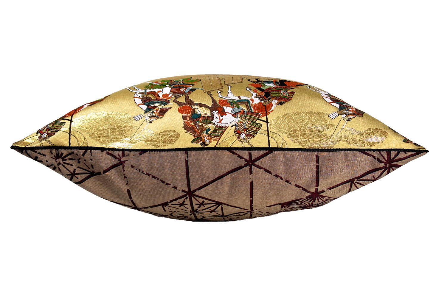 The Kyoto KIBAMUSHA 騎馬武者絵巻 西陣織 クッションカバー 45×45cm - HOUSE OF JAPAN Shop