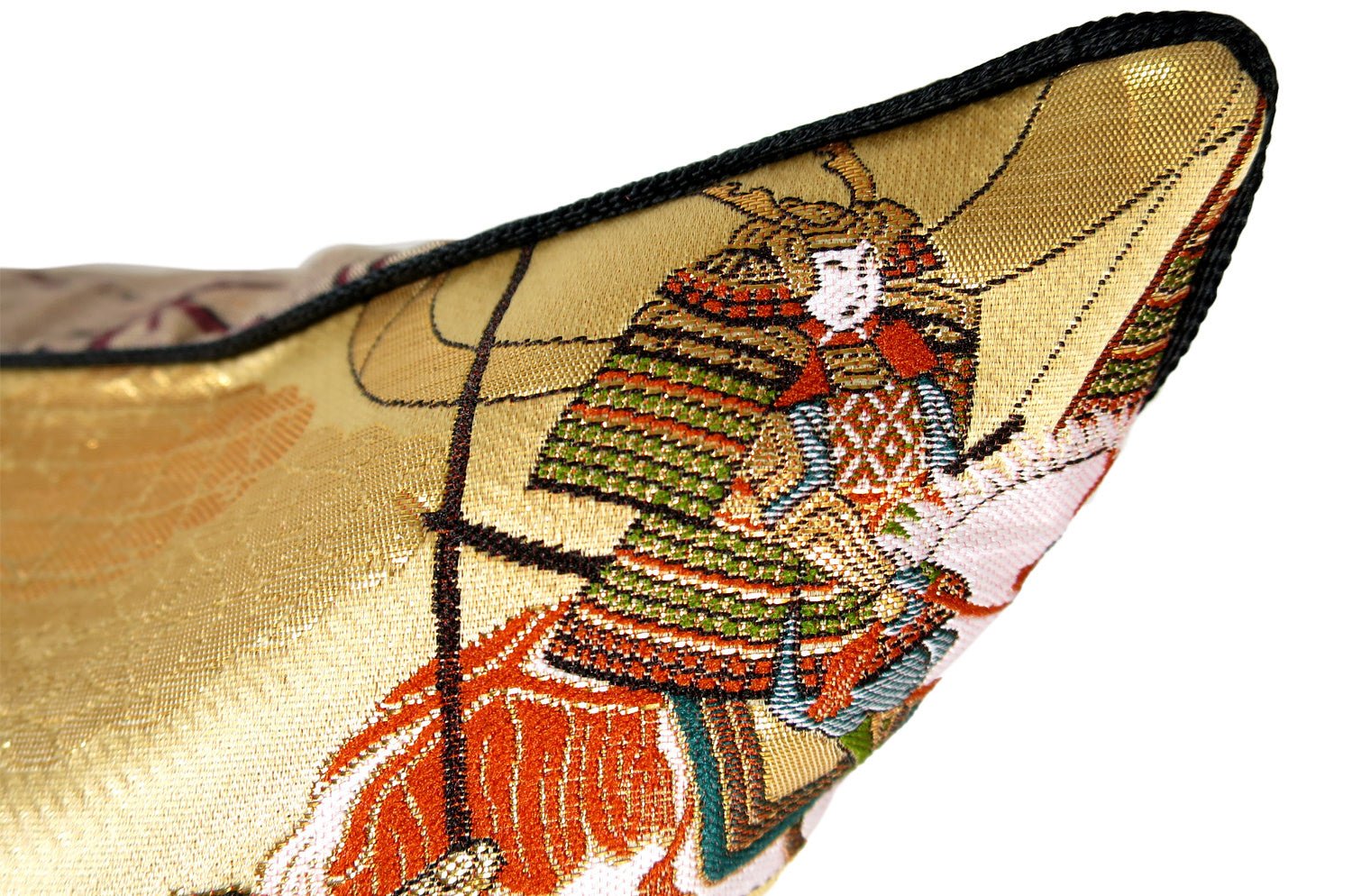 The Kyoto KIBAMUSHA 騎馬武者絵巻 西陣織 クッションカバー 45×45cm - HOUSE OF JAPAN Shop