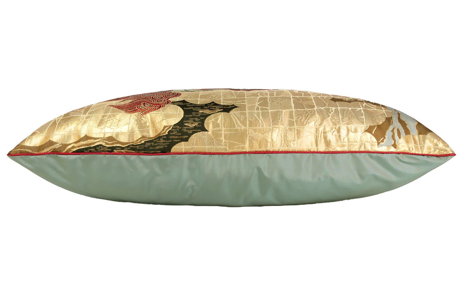 The Kyoto KOMAINUEZU 狛犬絵図 西陣織 横長クッション 65×35cm 中材付 - HOUSE OF JAPAN Shop