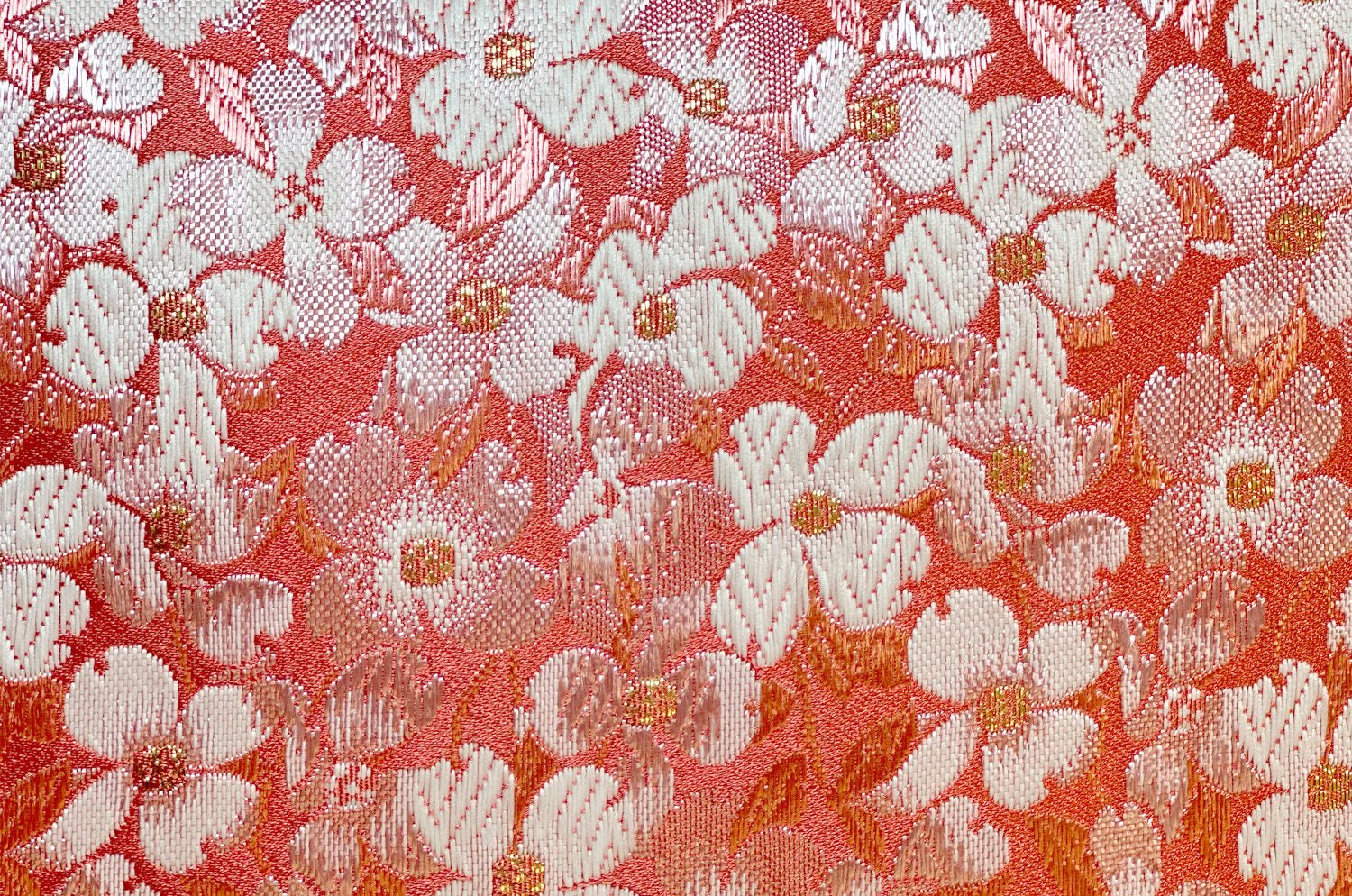 The Kyoto SAKURA 嵯峨野桜 サクラ 西陣織 クッションカバー 45×45cm - HOUSE OF JAPAN Shop
