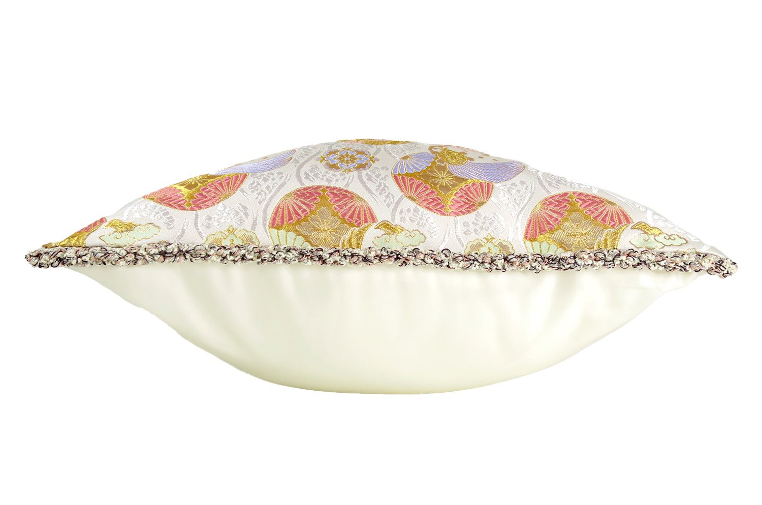 The Kyoto TSURUKAME 鶴亀立涌文様 西陣織 クッションカバー 45×45cm - HOUSE OF JAPAN Shop