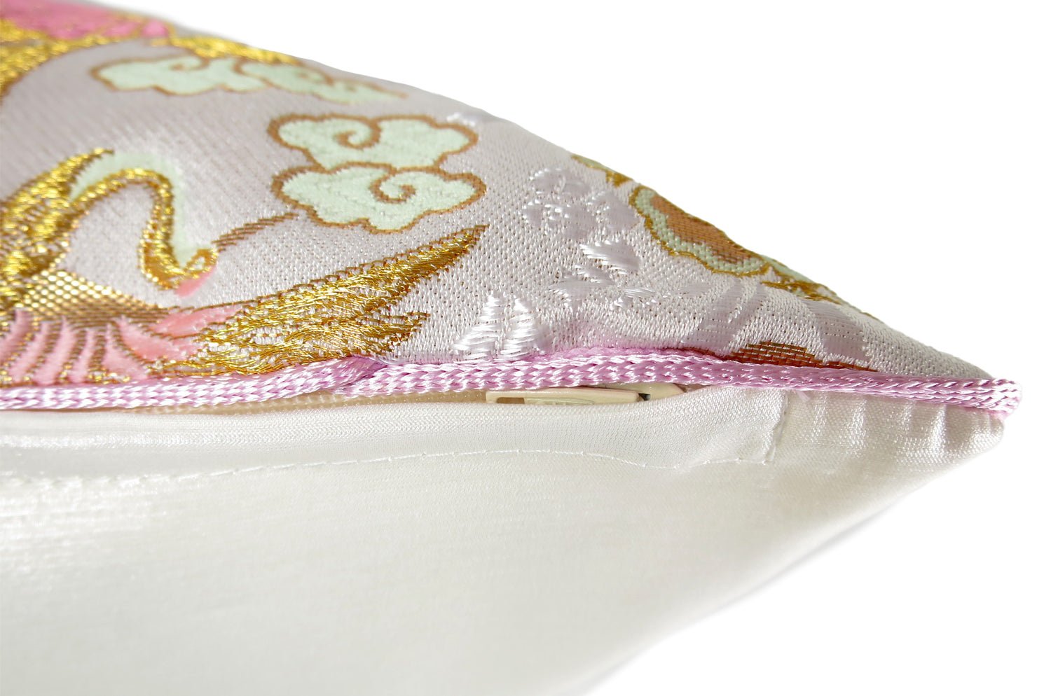 The Kyoto TSURUKAME 鶴亀立涌文様 西陣織 クッションカバー 45×45cm - HOUSE OF JAPAN Shop