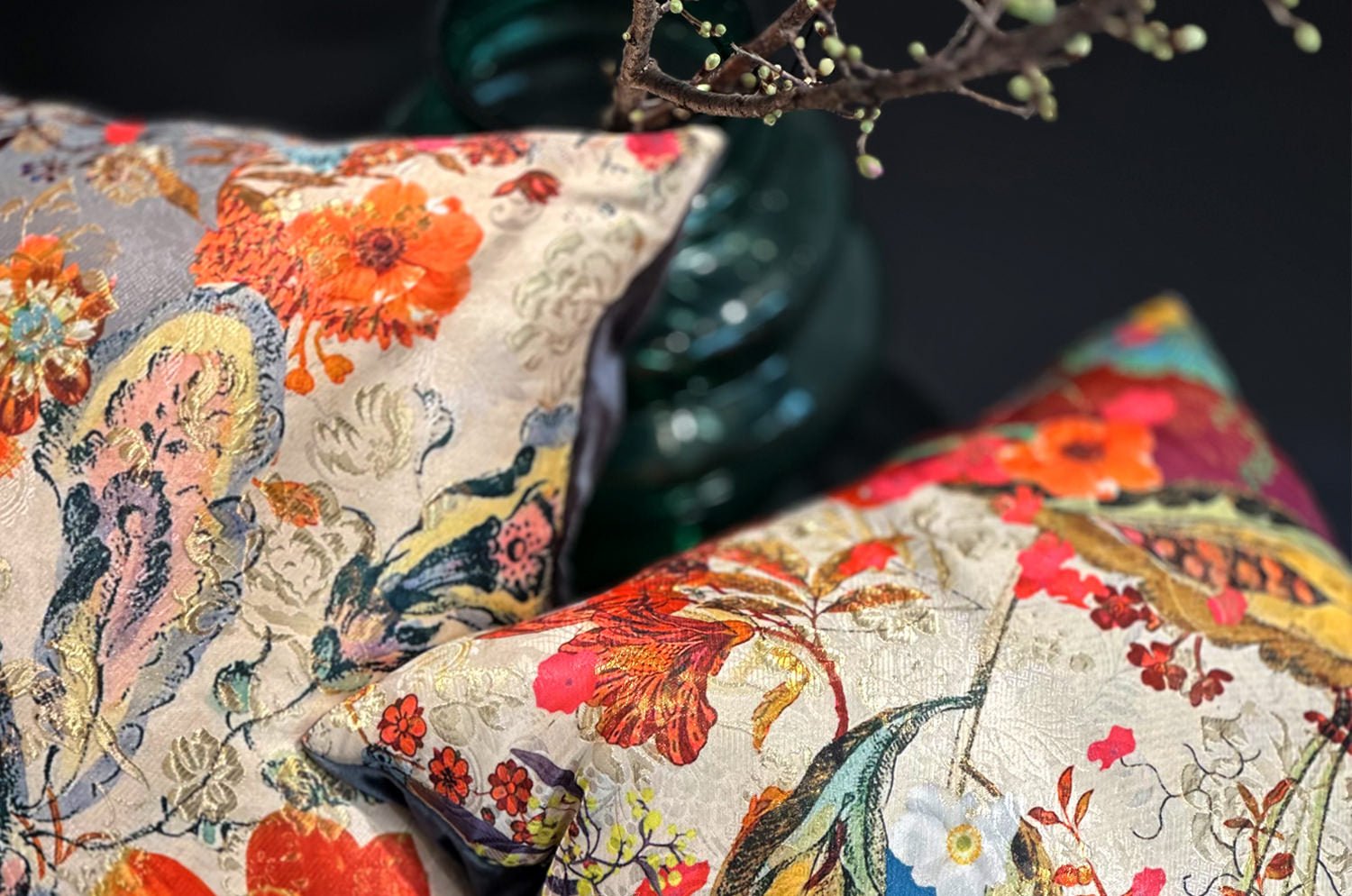 The LARA CIXI ヤコブシュレイファー&フィスバファブリッククッション No.02 50×50cm 中材付 - HOUSE OF JAPAN Shop