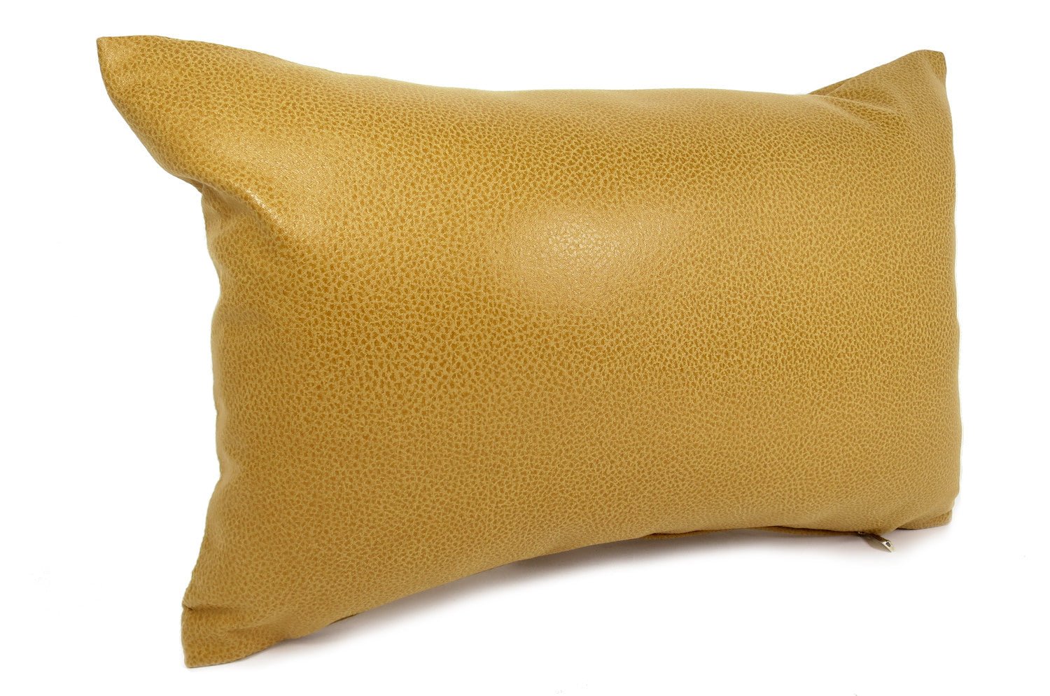 The Leather キャメルレザー&ラッカーニジップクッション 45×30cm 中材付 - HOUSE OF JAPAN Shop