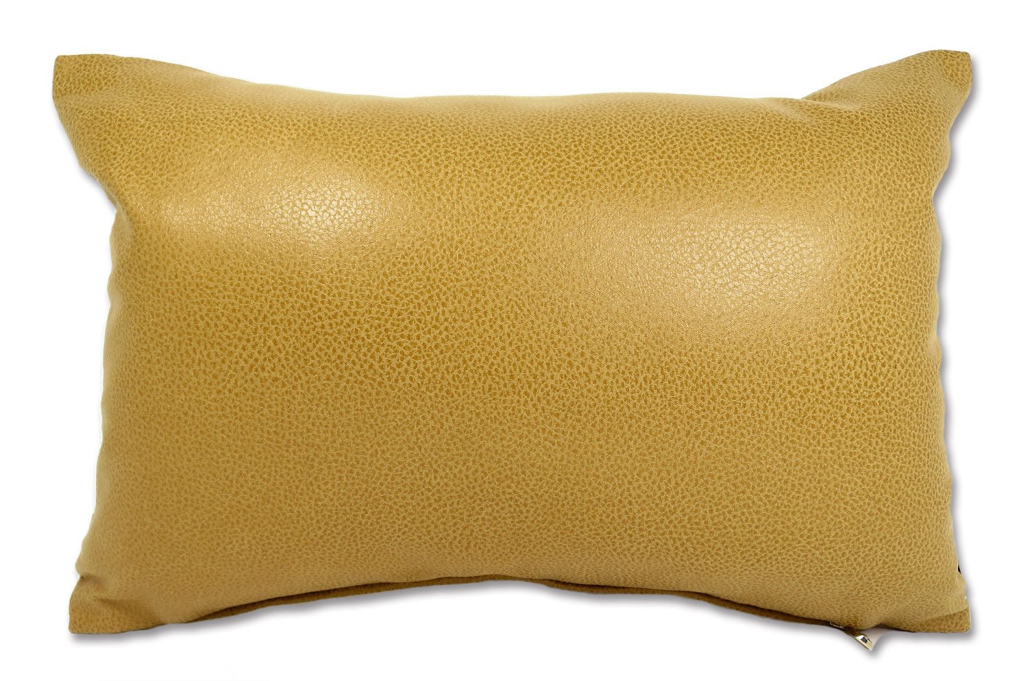 The Leather キャメルレザー&ラッカーニジップクッション 45×30cm 中材付 - HOUSE OF JAPAN Shop