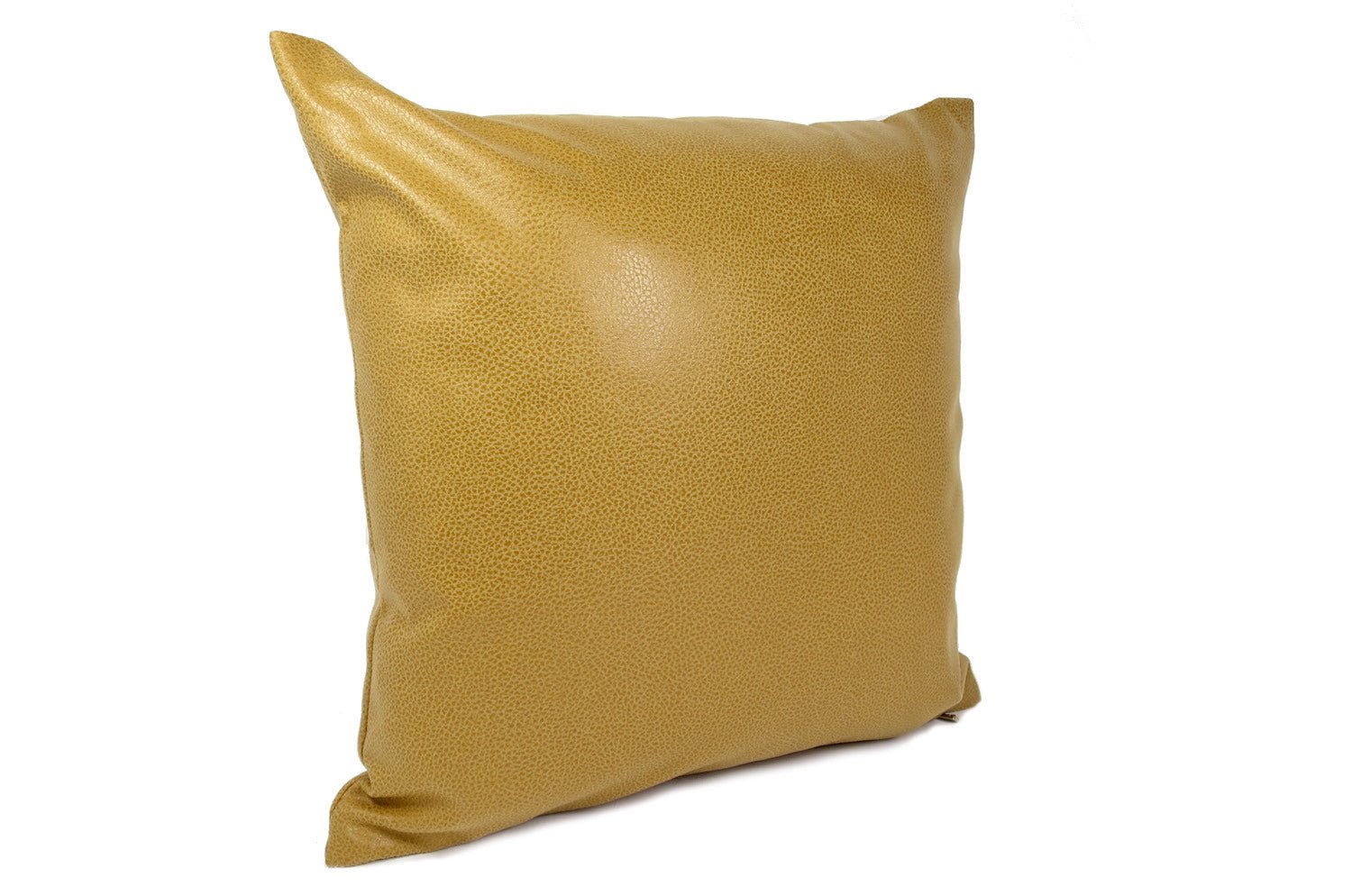 The Leather キャメルレザー&ラッカーニジップクッション 45×45cm - HOUSE OF JAPAN Shop