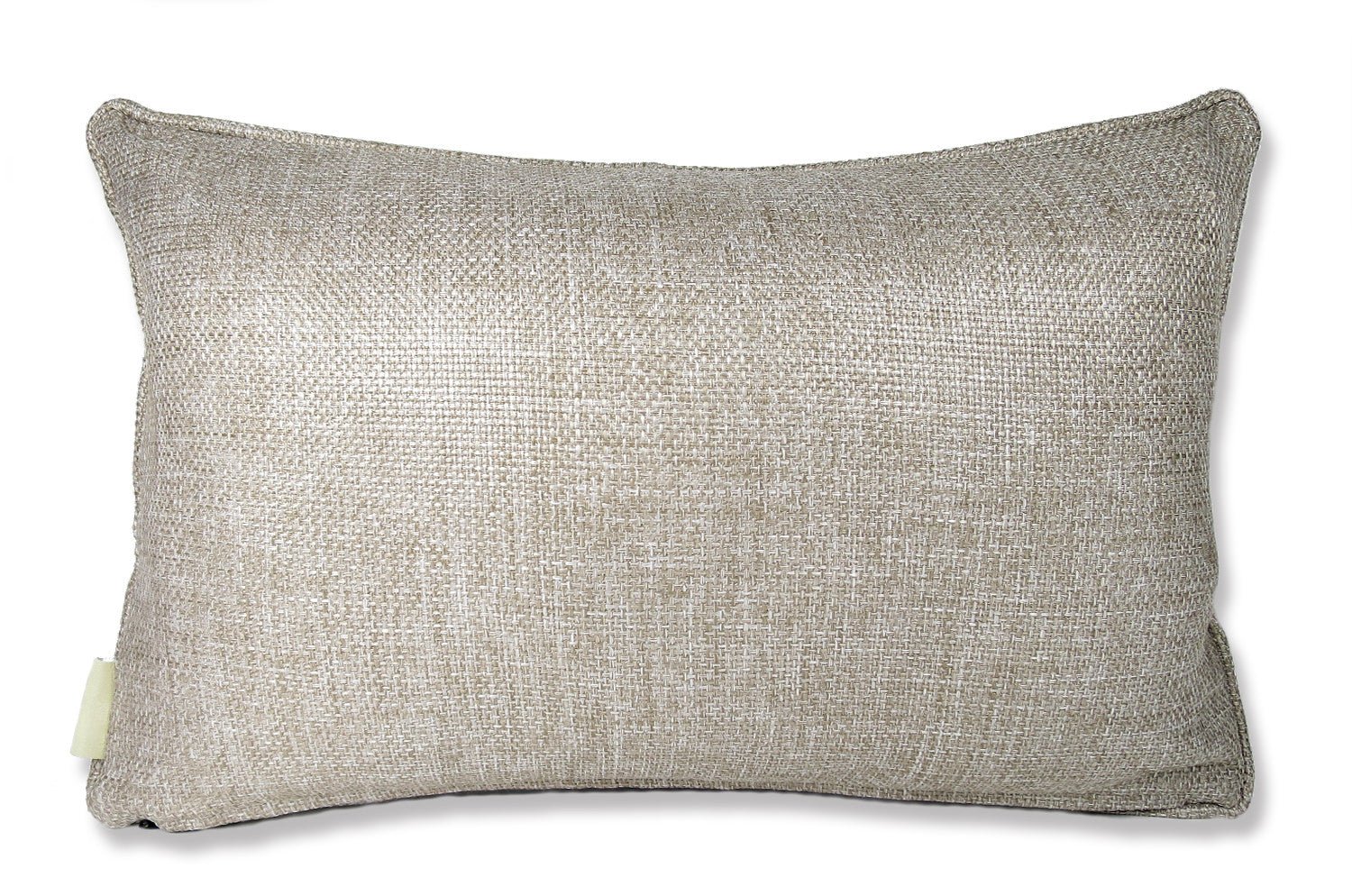 The Leather ブラックレザー&リネンライク パイピングクッション 50×30cm 中材付 - HOUSE OF JAPAN Shop