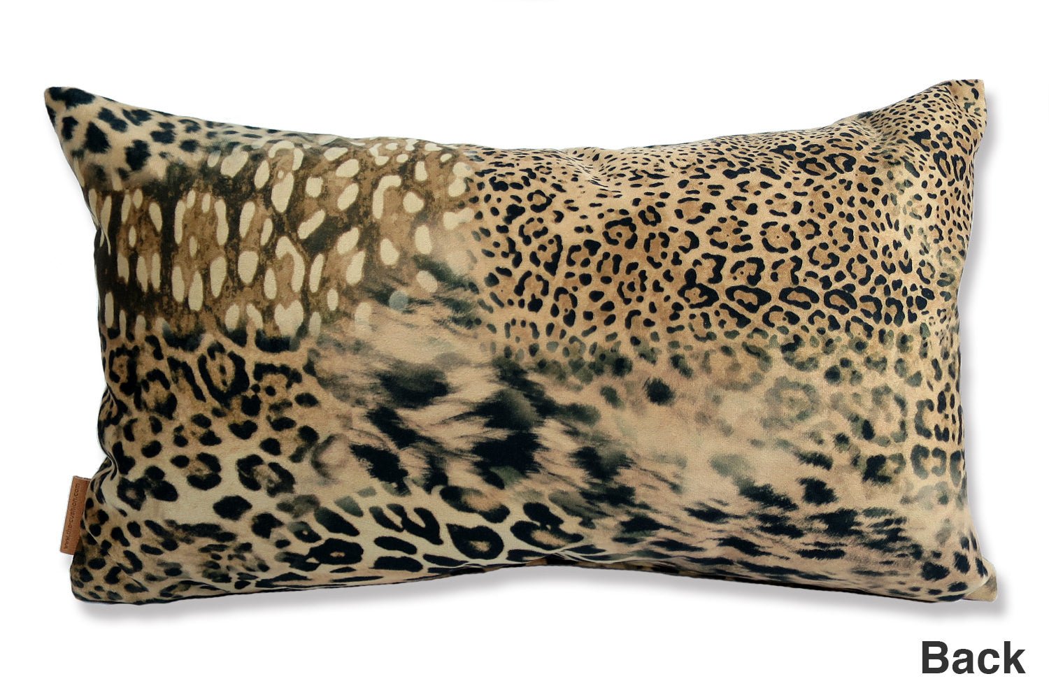 The Leopard スペイン製 起毛スエード調 ヒョウ柄クッション 50×30cm 中材付 - HOUSE OF JAPAN Shop