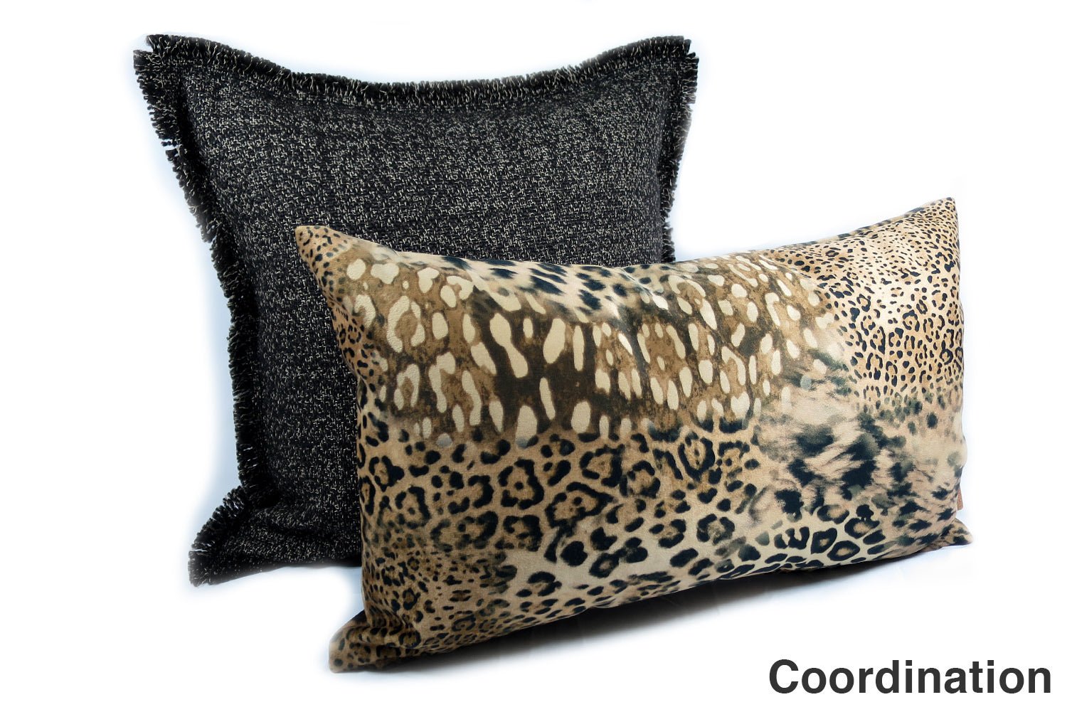 The Leopard スペイン製 起毛スエード調 ヒョウ柄クッション 50×30cm 中材付 - HOUSE OF JAPAN Shop