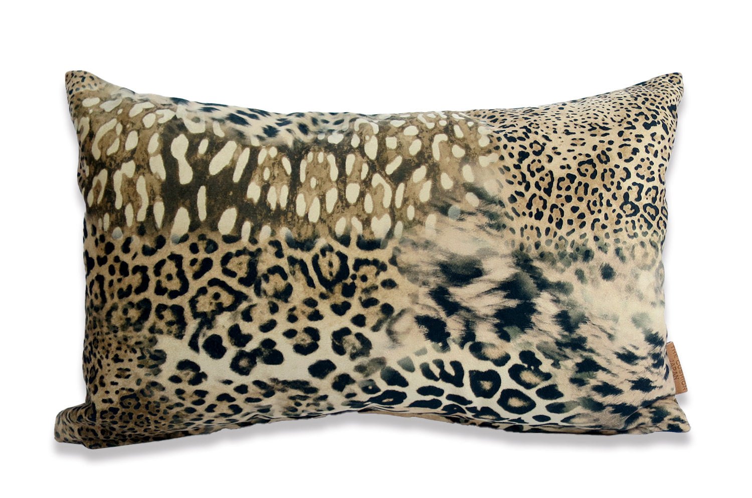 The Leopard スペイン製 起毛スエード調 ヒョウ柄クッション 50×30cm 中材付 - HOUSE OF JAPAN Shop