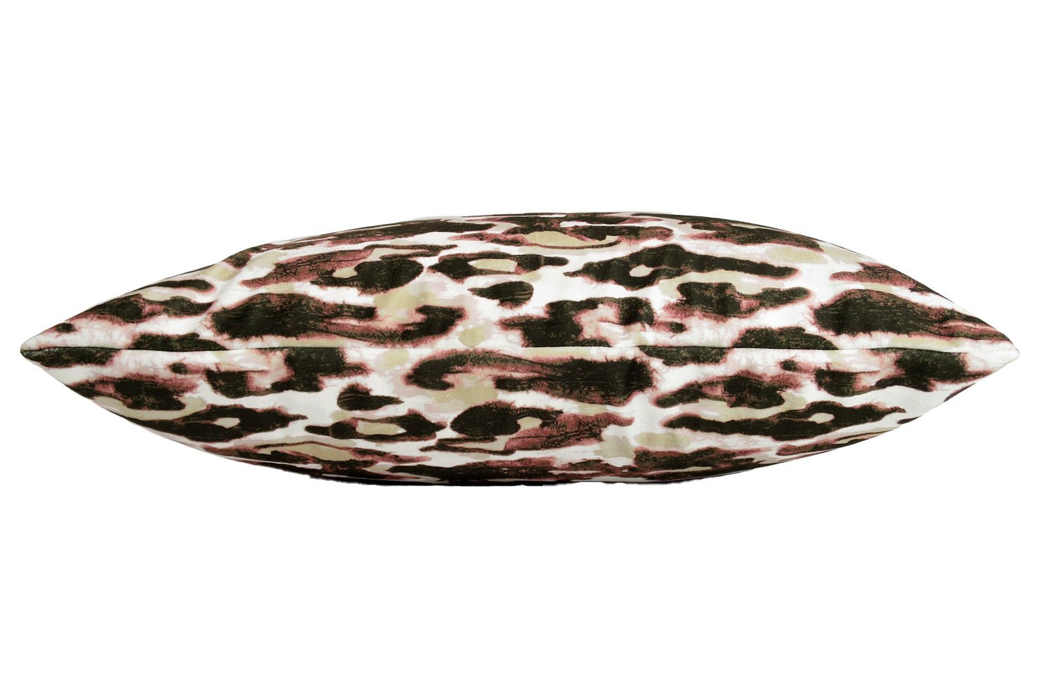 The Leopard Burgundy スペイン製起毛スエードタッチ レオパード柄クッション (バーガンディ)50×30cm 中材付 - HOUSE OF JAPAN Shop