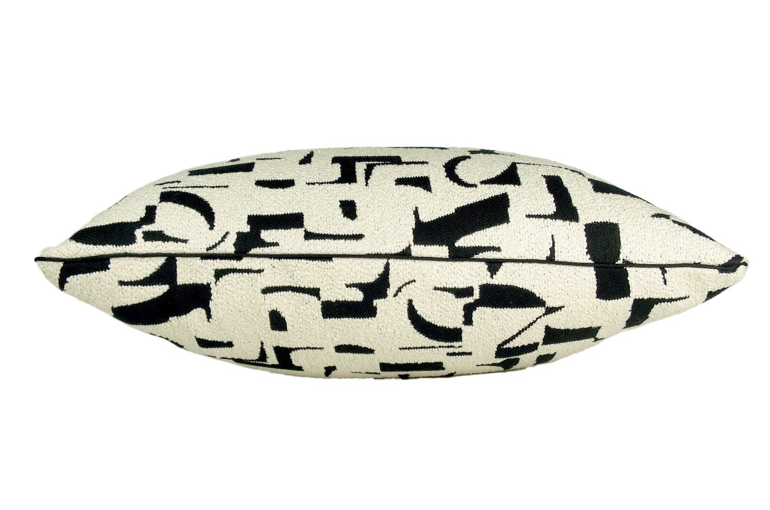 The LETTERS レターズ フレンチジャカード クッション (ノワール) 45×30cm 中材付 - HOUSE OF JAPAN Shop