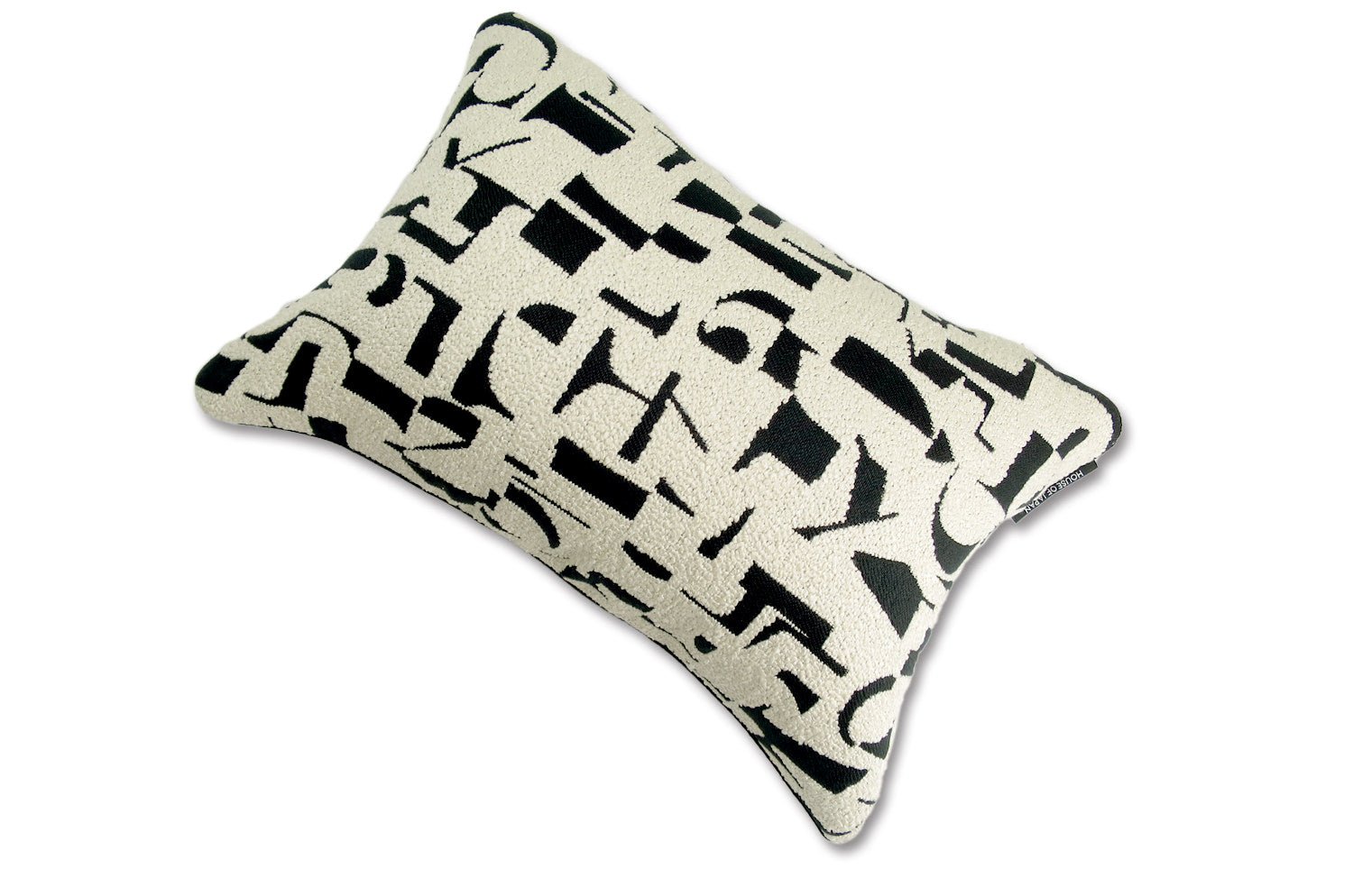 The LETTERS レターズ フレンチジャカード クッション (ノワール) 45×30cm 中材付 - HOUSE OF JAPAN Shop