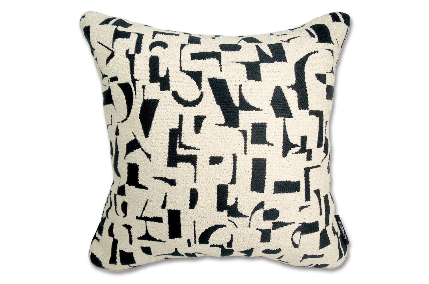 The LETTERS レターズ フレンチジャガード クッションカバー (ノワール) 45×45cm - HOUSE OF JAPAN Shop