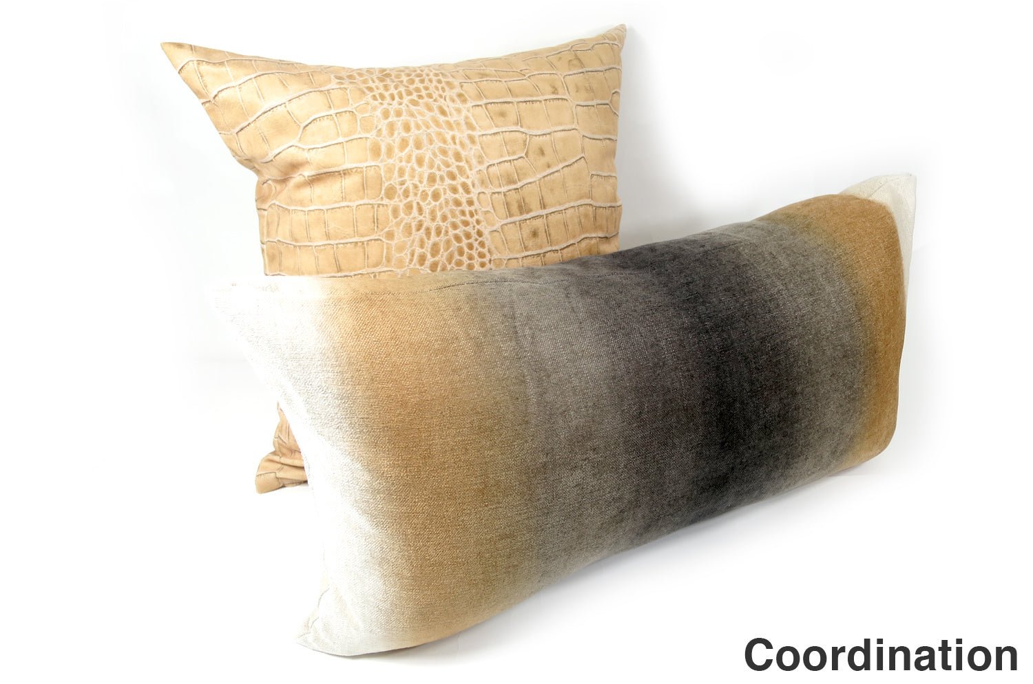 The Light beige Crocodile スペイン製 起毛スエード調 クロコダイル柄クッションカバー ベージュ 50×50cm - HOUSE OF JAPAN Shop