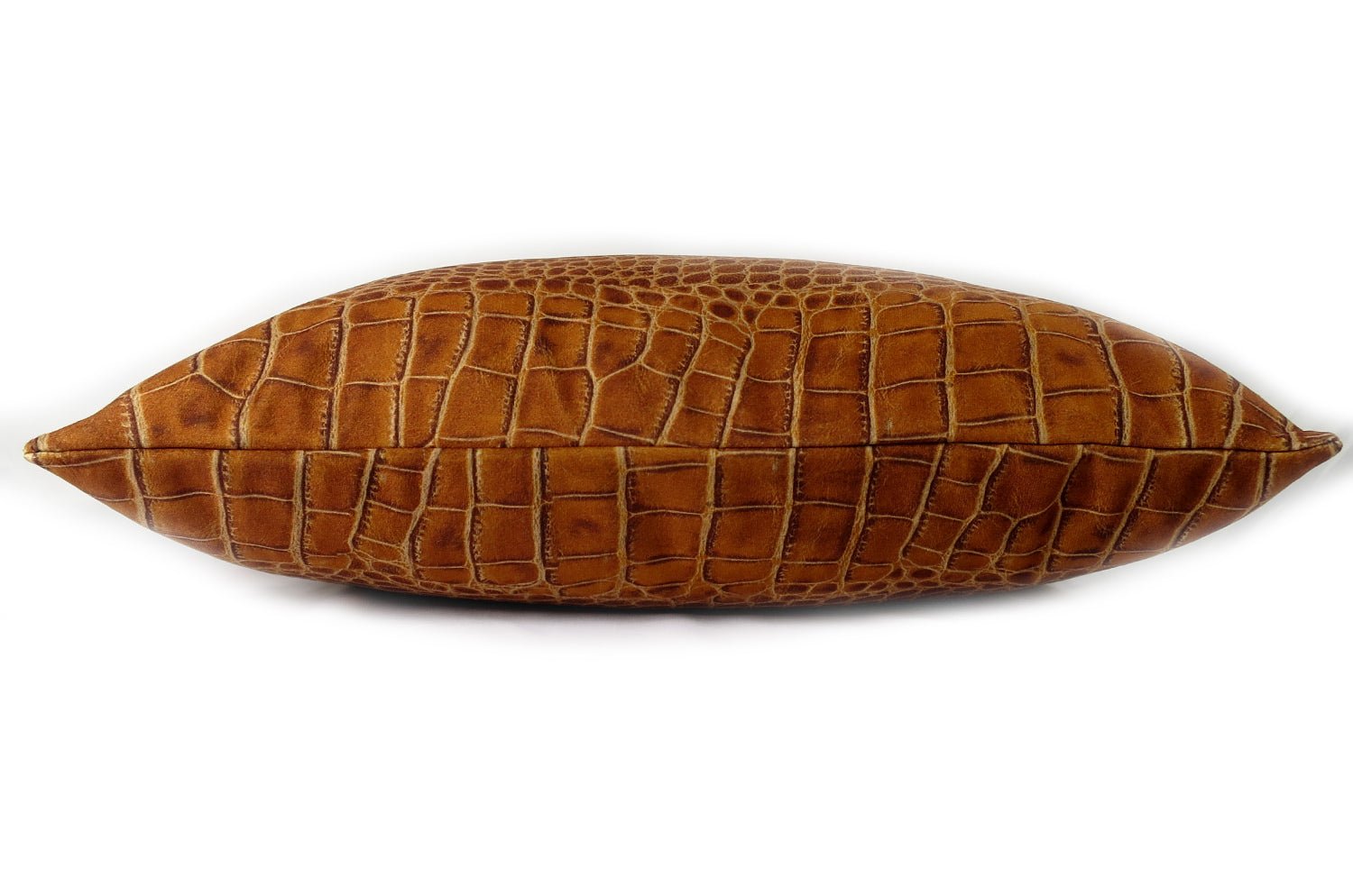 The Light brown Crocodile スペイン製 起毛スエード調 クロコダイル柄クッション ライトブラウン 50×30cm 中材付 - HOUSE OF JAPAN Shop