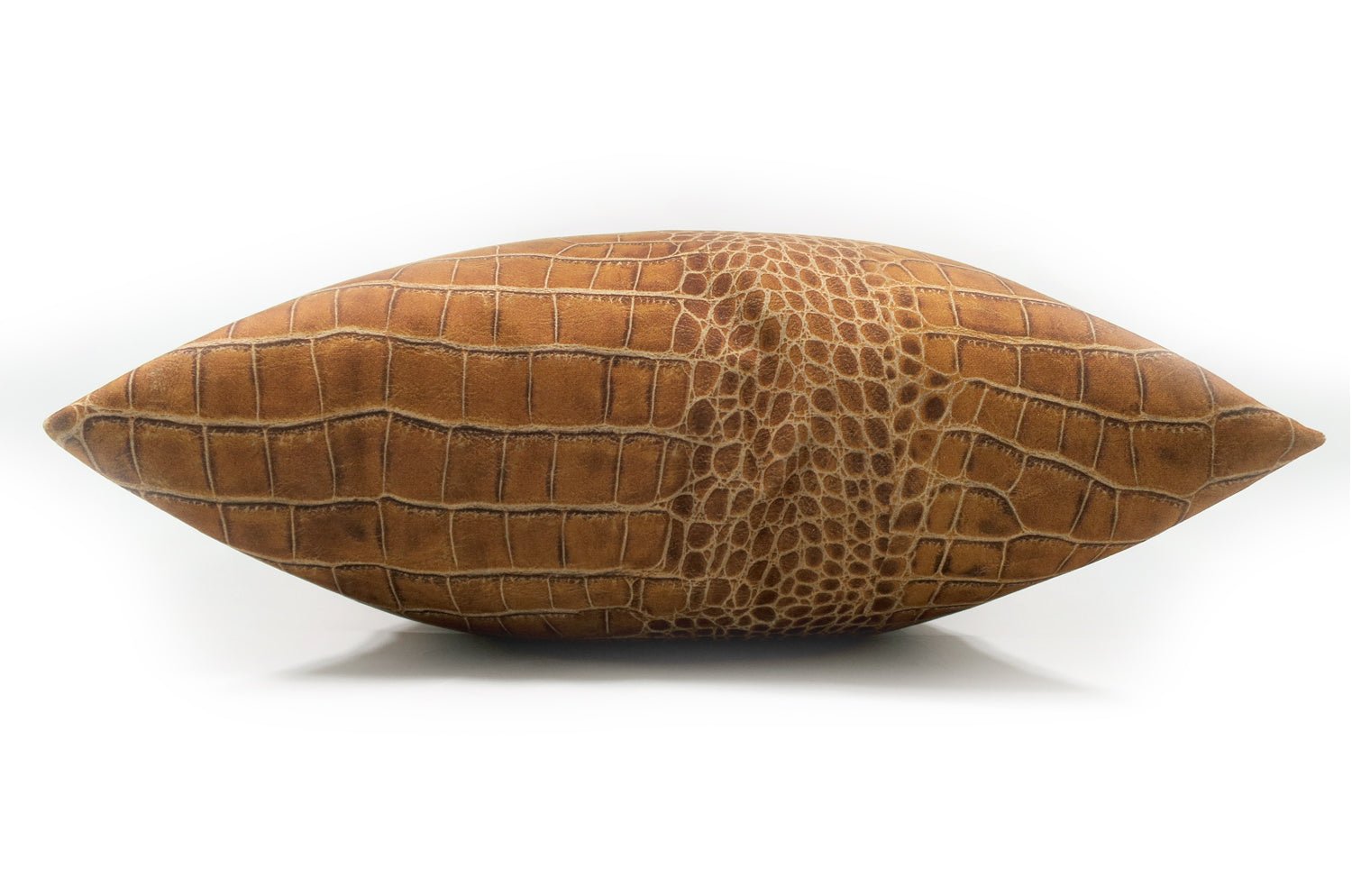 The Light brown Crocodile スペイン製 起毛スエード調 クロコダイル柄クッションカバー ライトブラウン 50×50cm - HOUSE OF JAPAN Shop