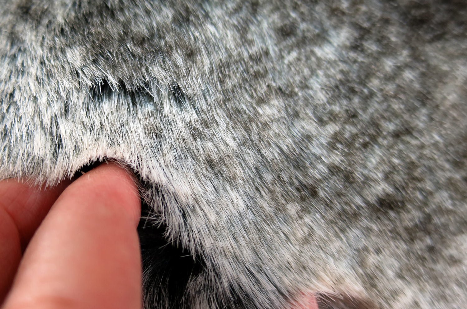 The Like Chinchilla チンチラ風エコファービッグクッション グレー 60×60cm 中材付 - HOUSE OF JAPAN Shop